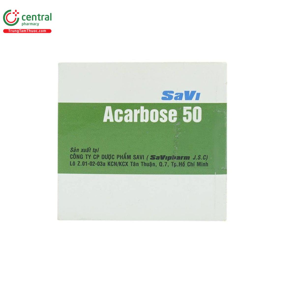 thuoc savi acarbose 50 4 F2227 thuoc savi acarbose 50 4 F2227