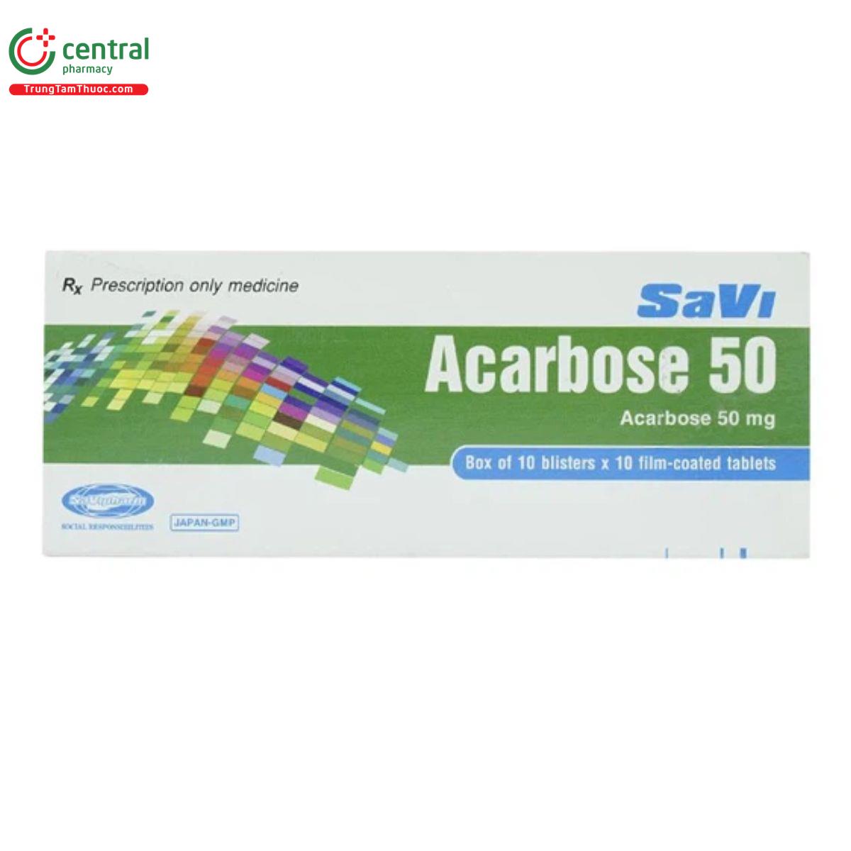 thuoc savi acarbose 50 U8415 thuoc savi acarbose 50 U8415