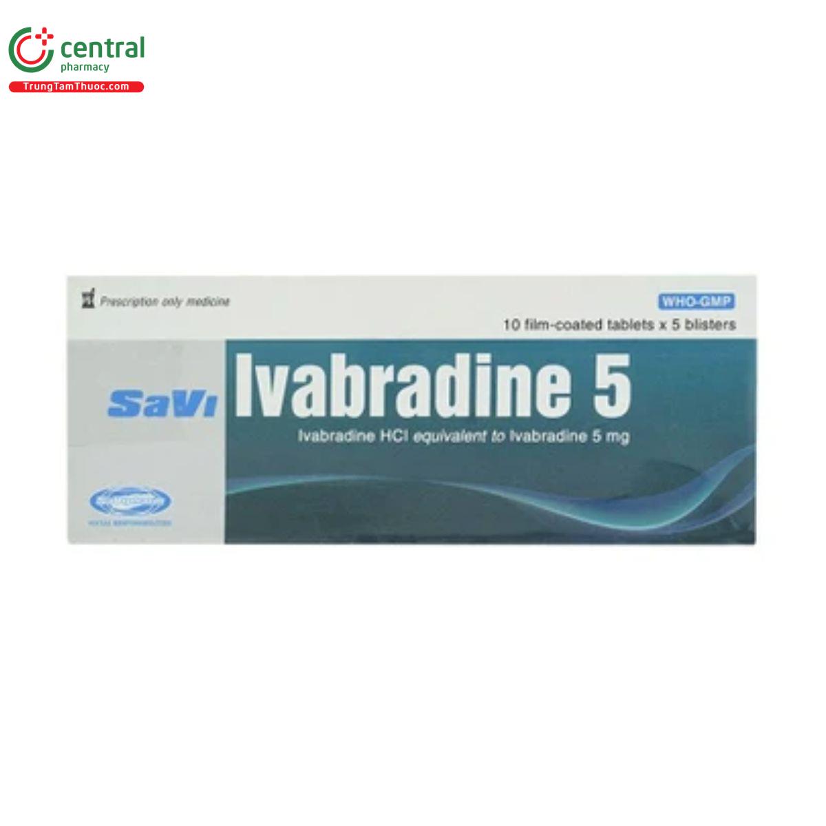 thuoc savi ivabradine 5mg 3 K4780 thuoc savi ivabradine 5mg 3 K4780