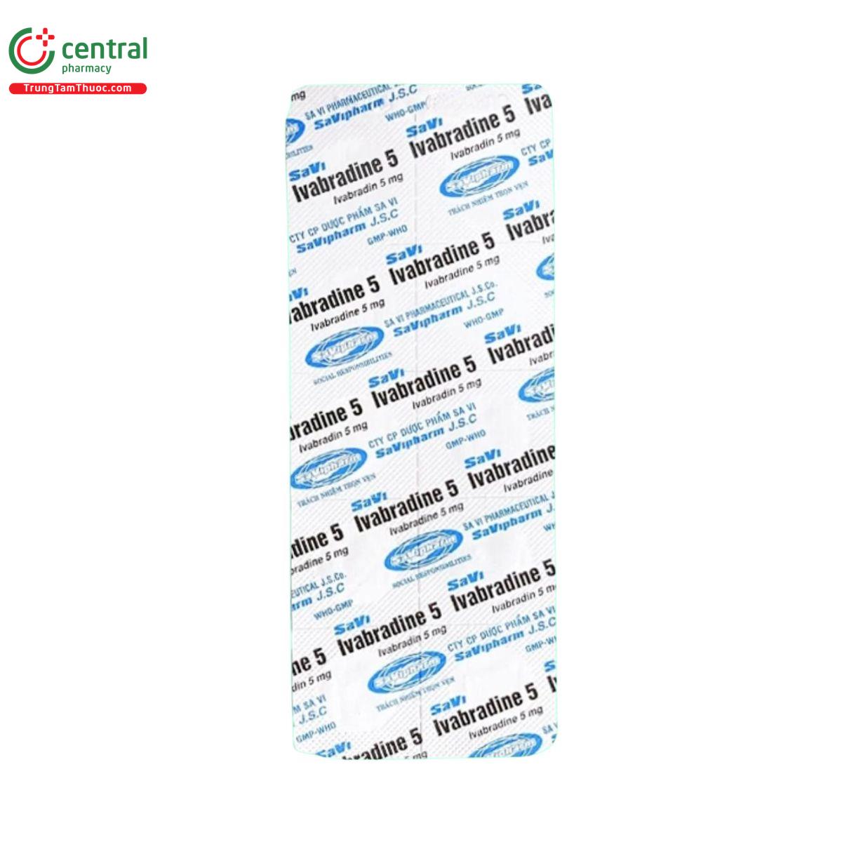 thuoc savi ivabradine 5mg 8 O5450 thuoc savi ivabradine 5mg 8 O5450