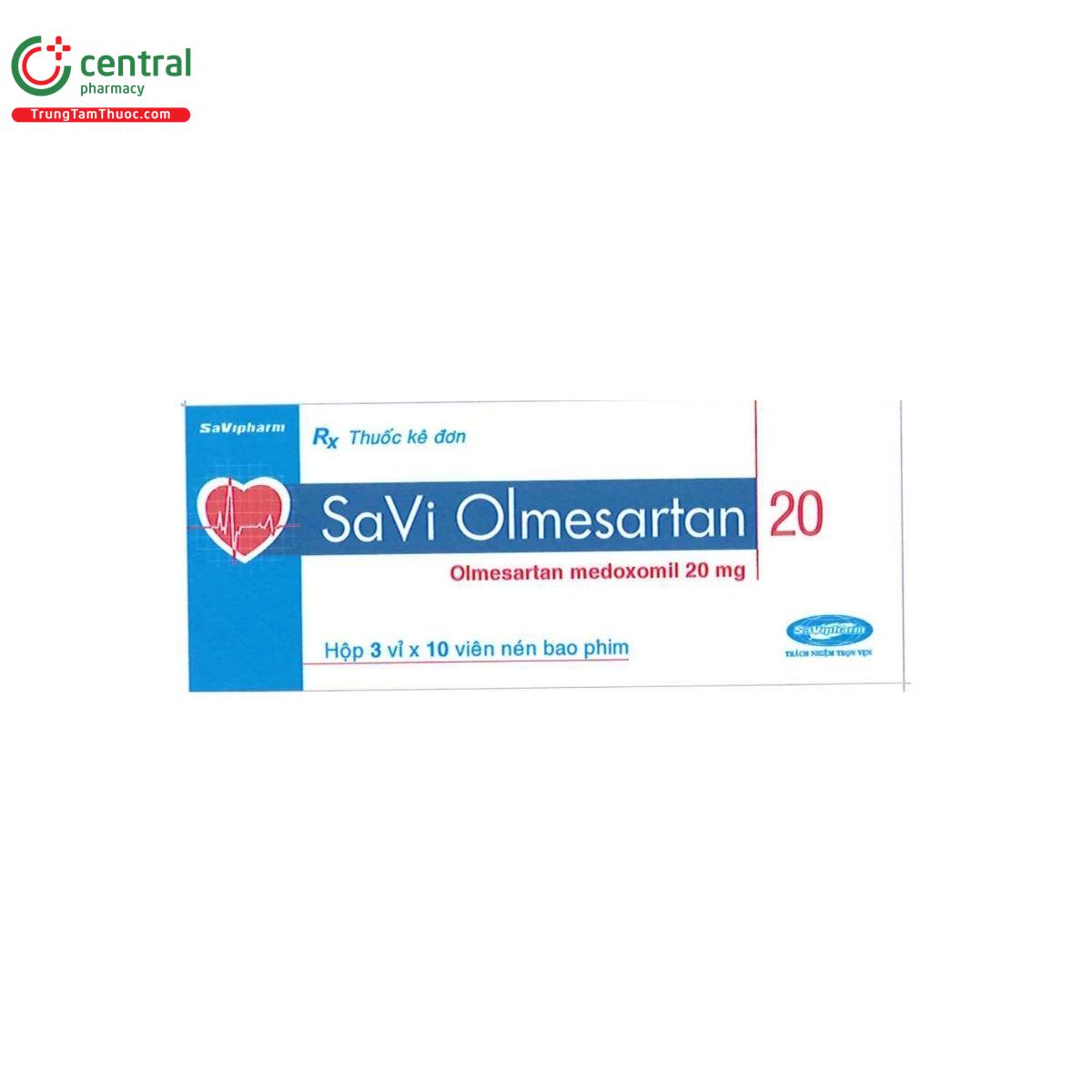 thuoc savi olmesartan 20 1 F2572 thuoc savi olmesartan 20 1 F2572