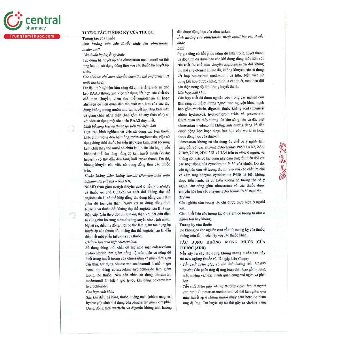 thuoc savi olmesartan 40 7 D1021