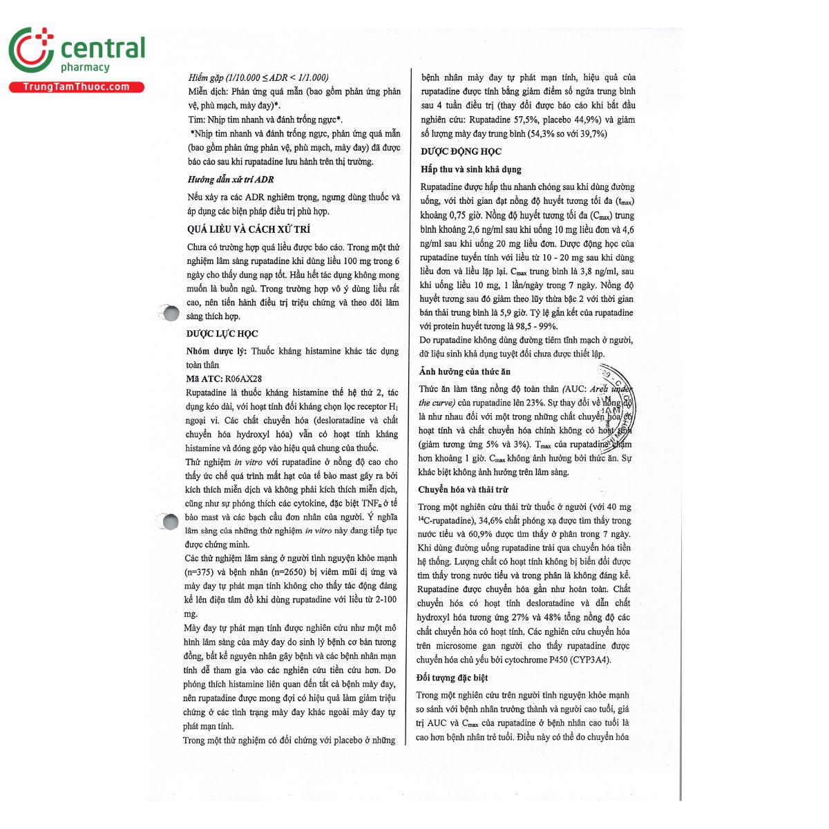 thuoc savi rupatadine 10 5 R6062