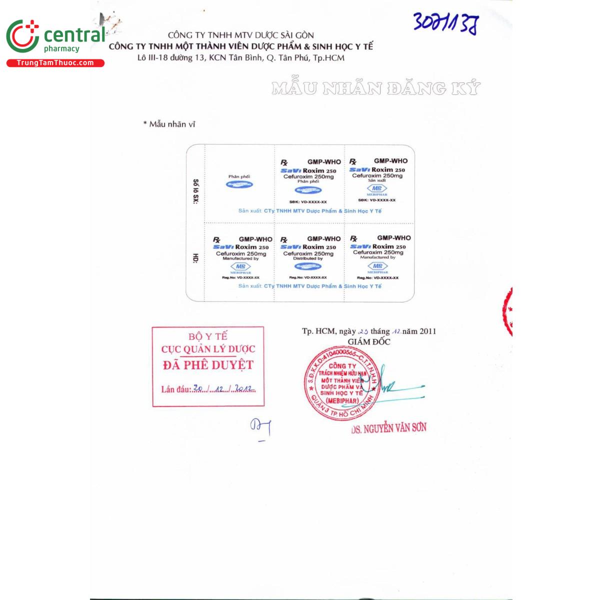 thuoc saviroxim 250 3 U8345 thuoc saviroxim 250 3 U8345