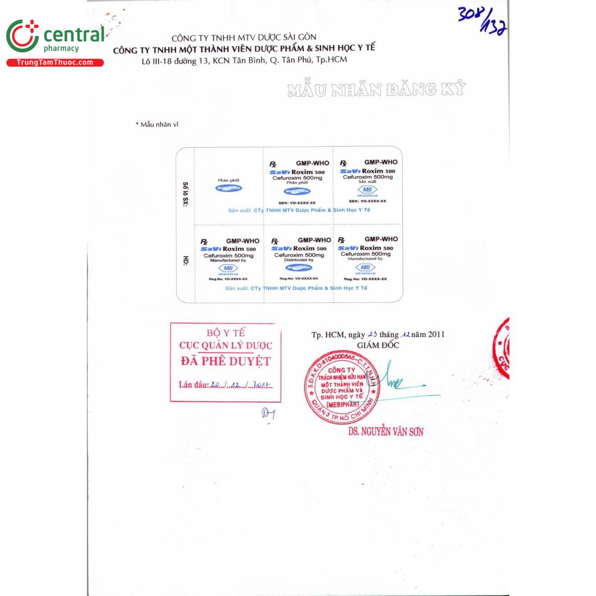 thuoc saviroxim 500 2 E1410 thuoc saviroxim 500 2 E1410