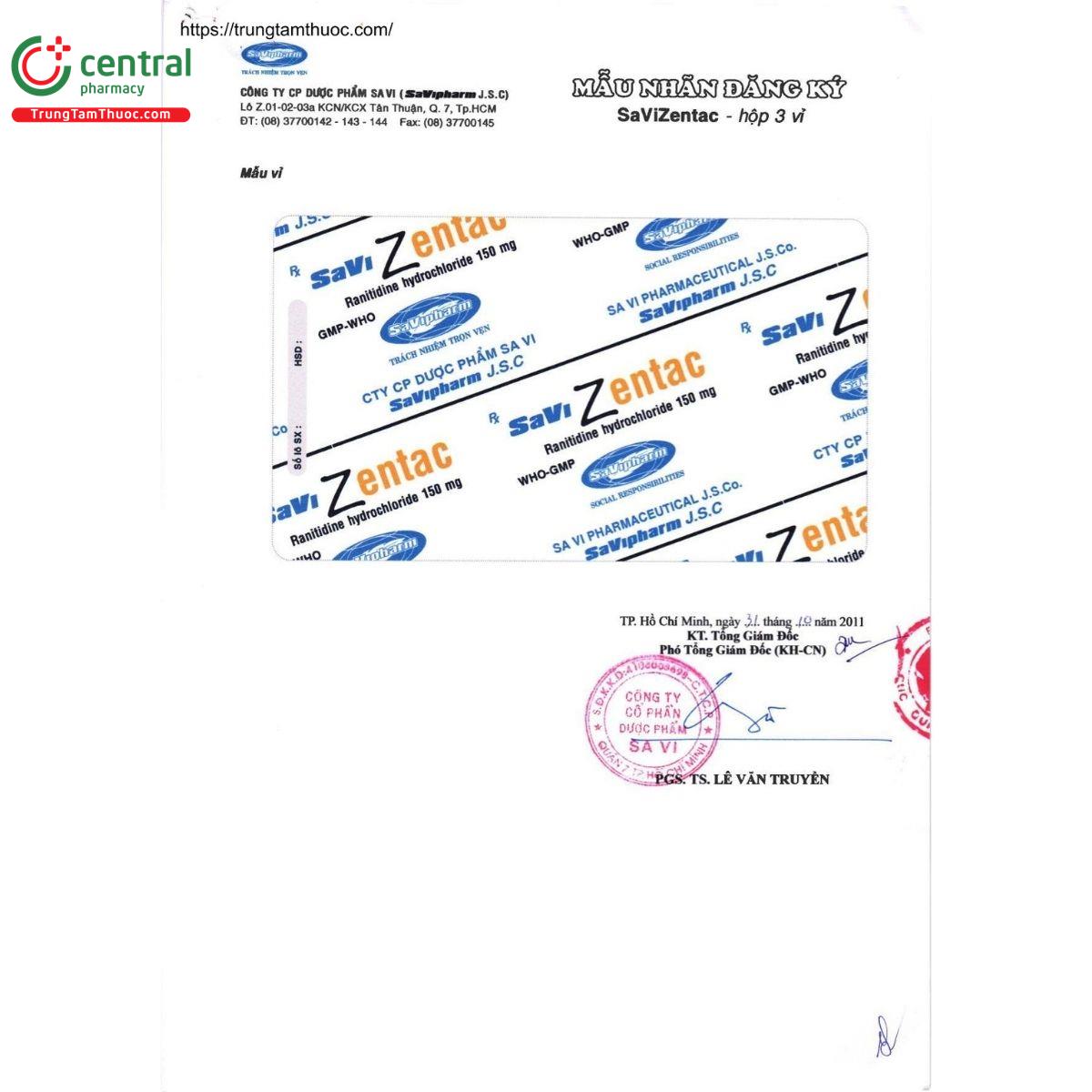 thuoc savizentac 150mg 5 T7708 thuoc savizentac 150mg 5 T7708