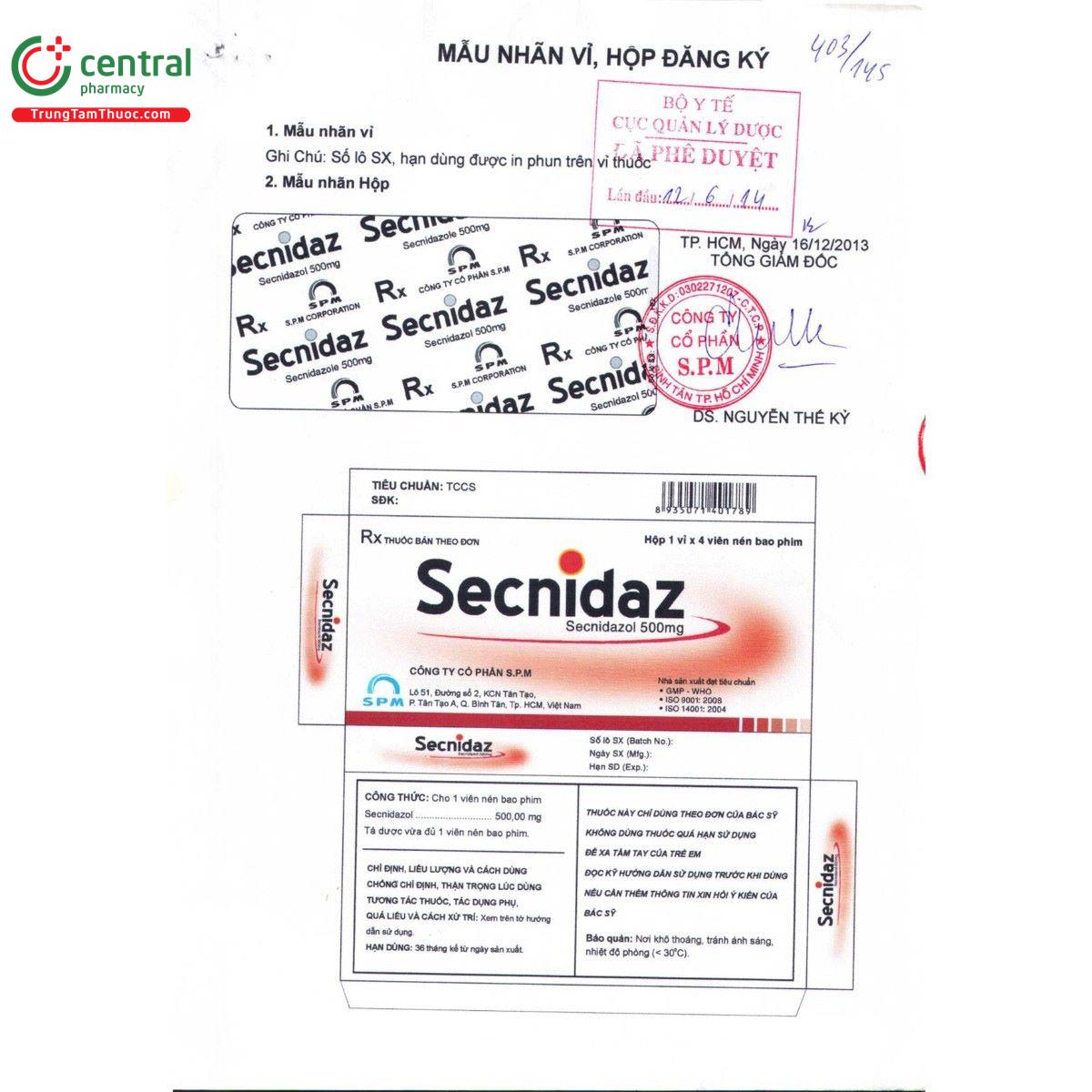 thuoc secnidaz 500mg 4 K4538 thuoc secnidaz 500mg 4 K4538