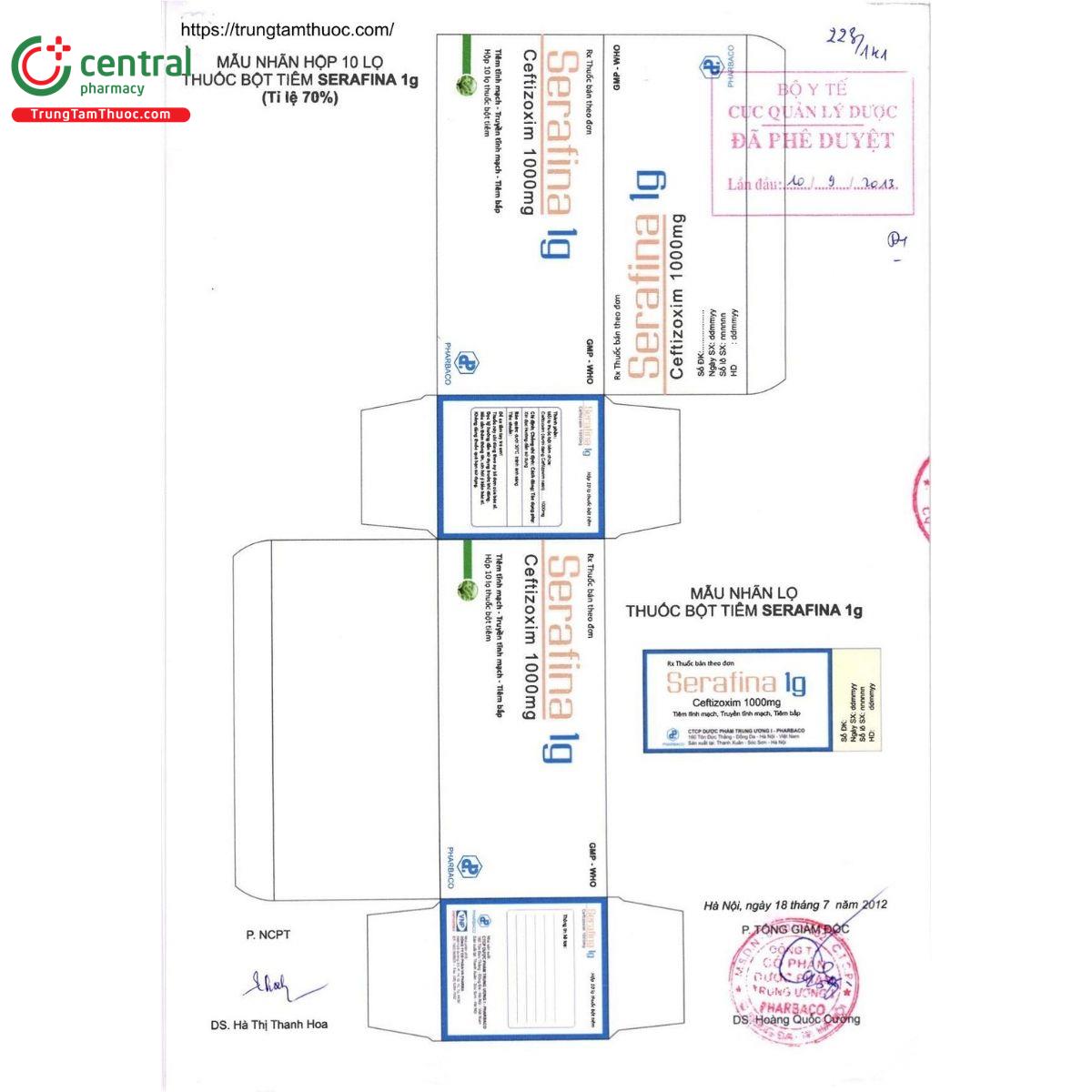 thuoc serafina 1g 2 K4305 thuoc serafina 1g 2 K4305