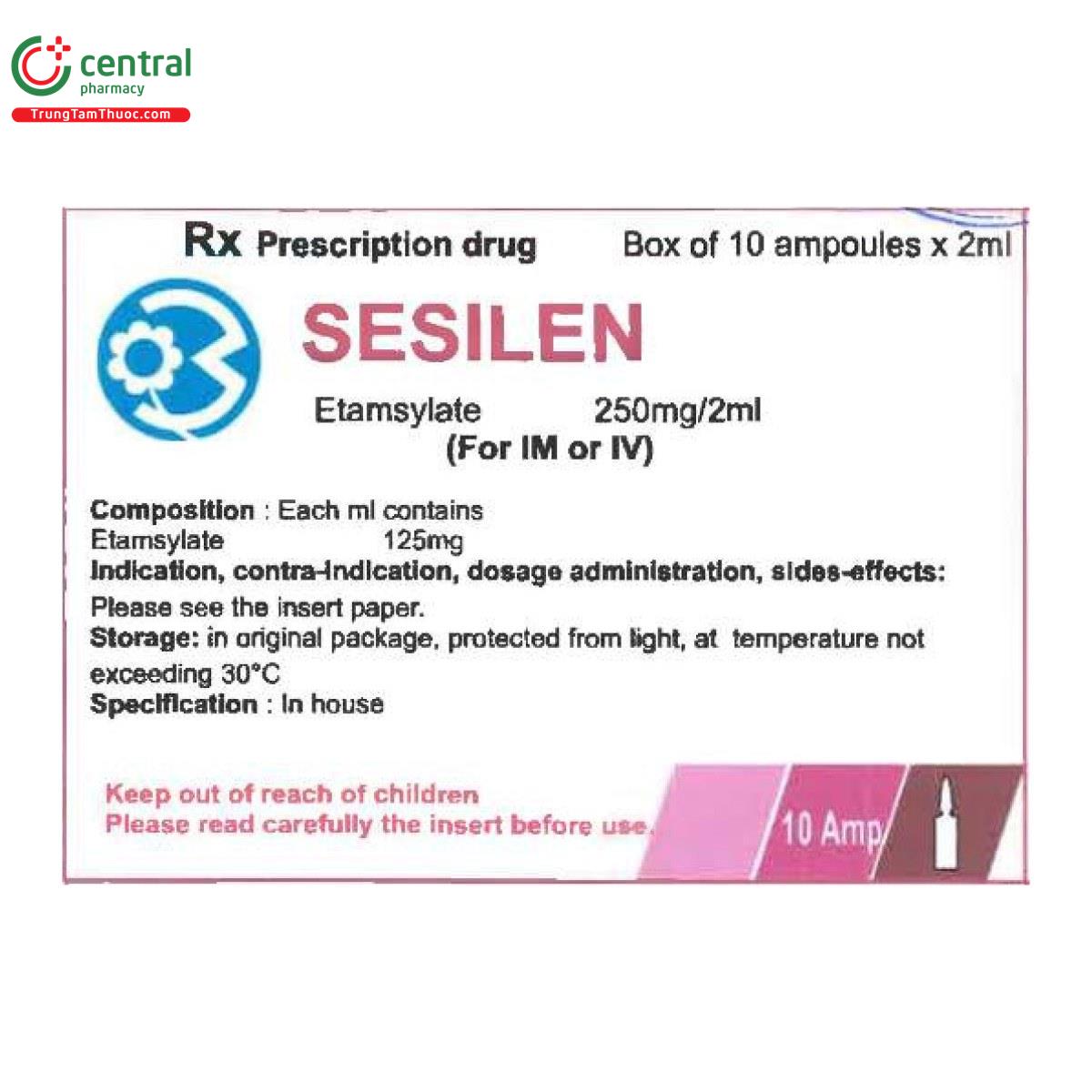 thuoc sesilen 125mg ml 1 M4375 thuoc sesilen 125mg ml 1 M4375