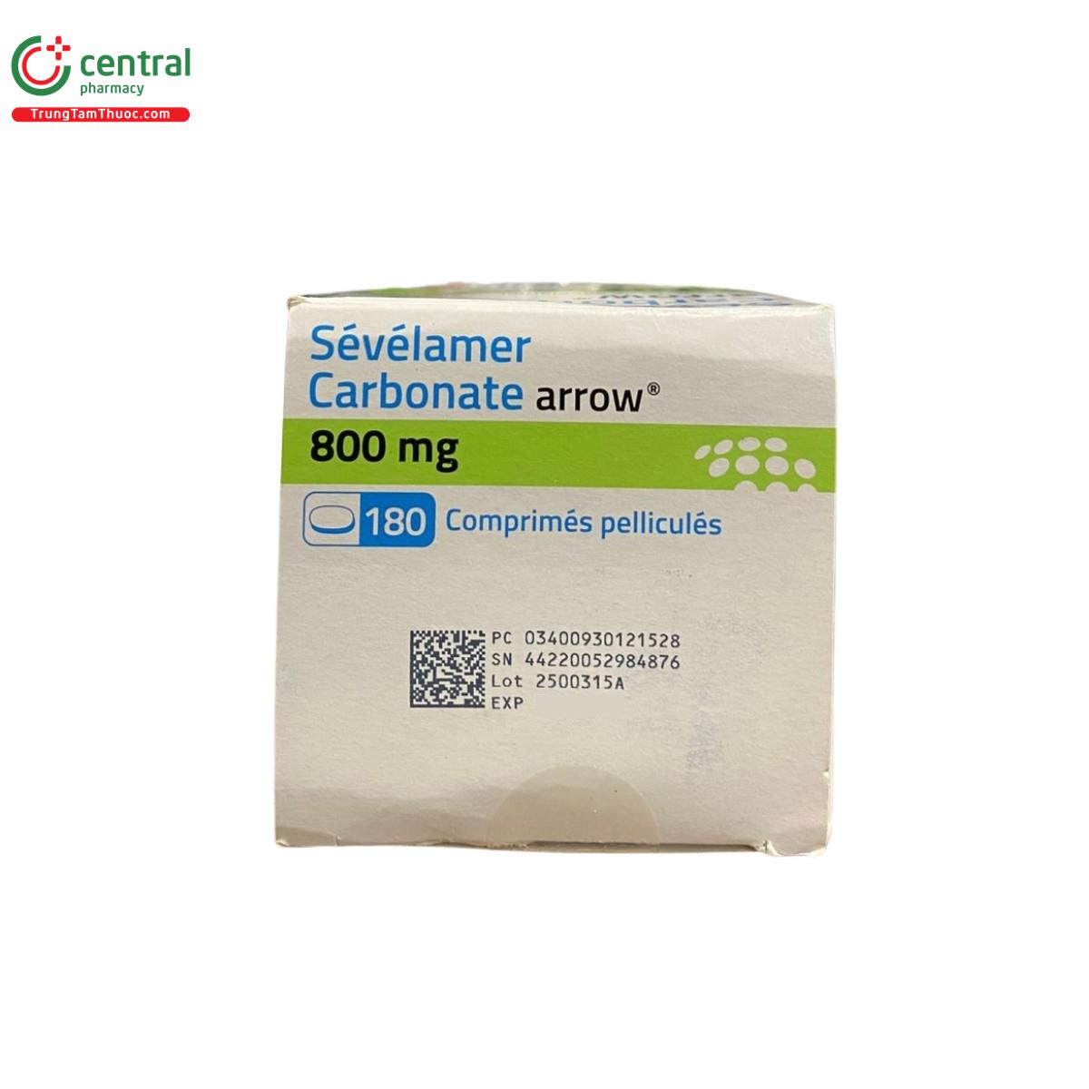 thuoc sevelamer carbonate arrow 800mg 7 B0104