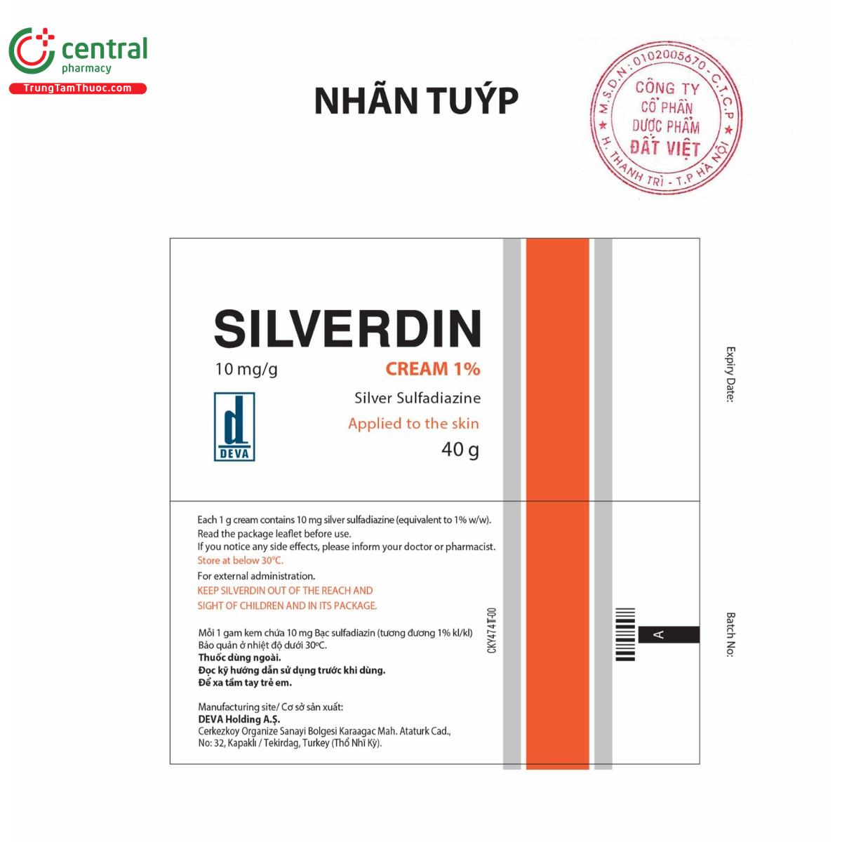 thuoc silverdin cream 1 3 E1253 thuoc silverdin cream 1 3 E1253