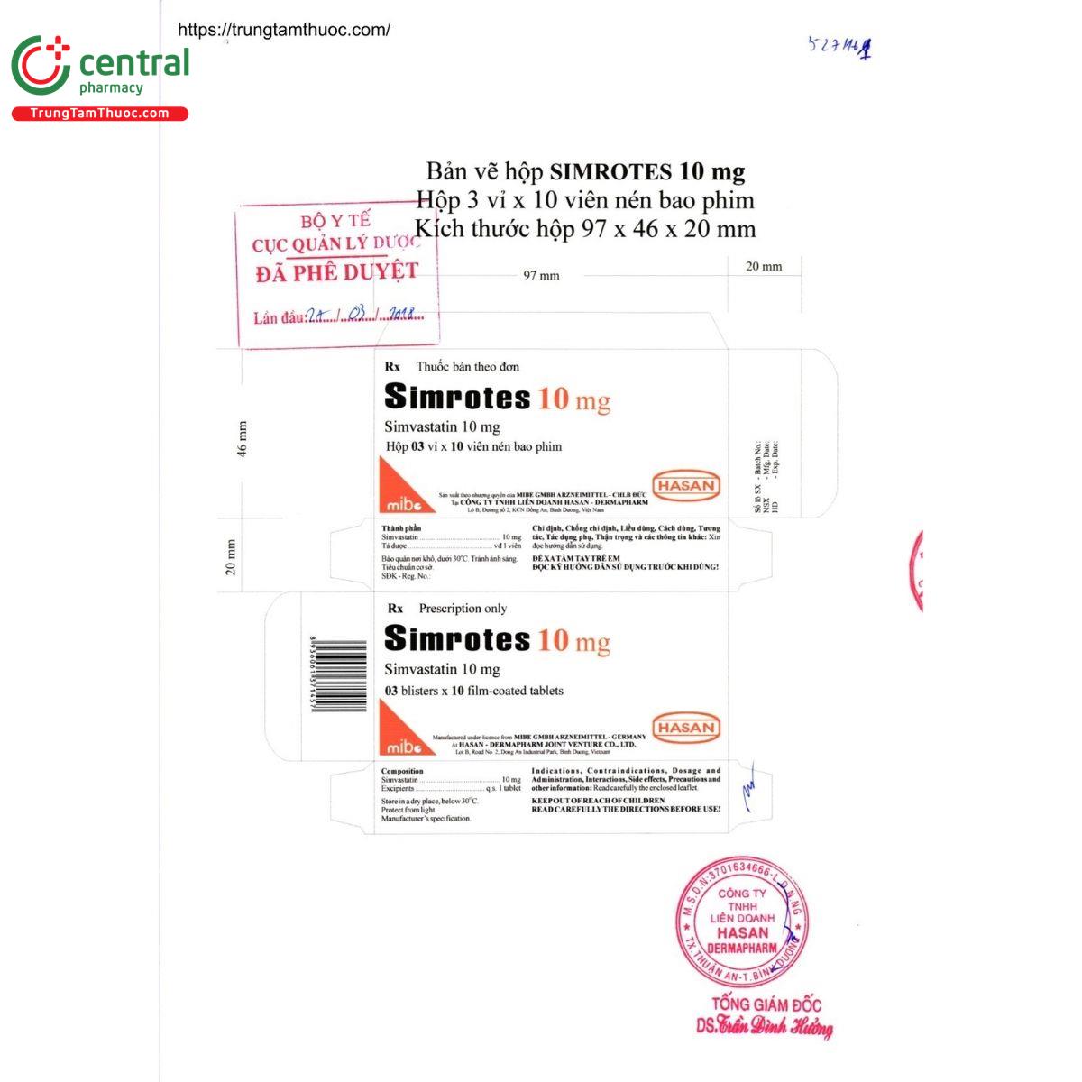 thuoc simrotes 10mg 2 L4426 thuoc simrotes 10mg 2 L4426
