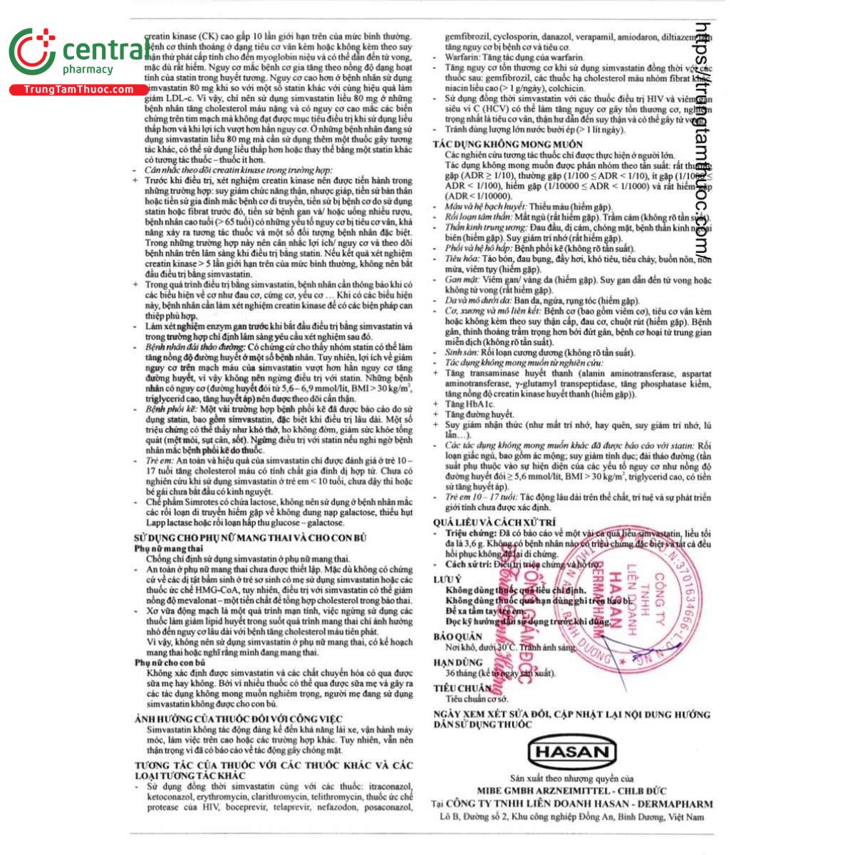 thuoc simrotes 10mg 7 V8033 thuoc simrotes 10mg 7 V8033