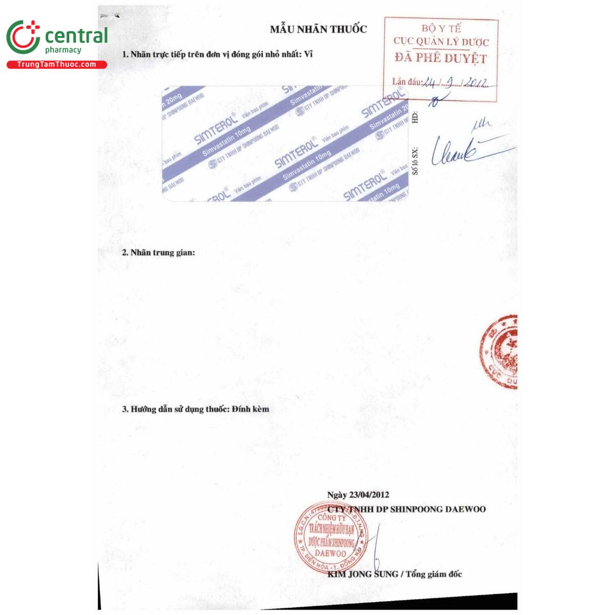thuoc simterol 10mg 5 J3514 thuoc simterol 10mg 5 J3514