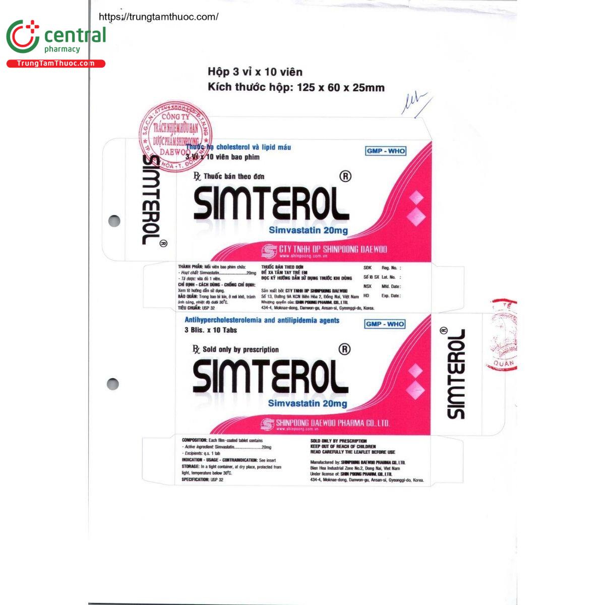 thuoc simterol 20mg 2 B0825