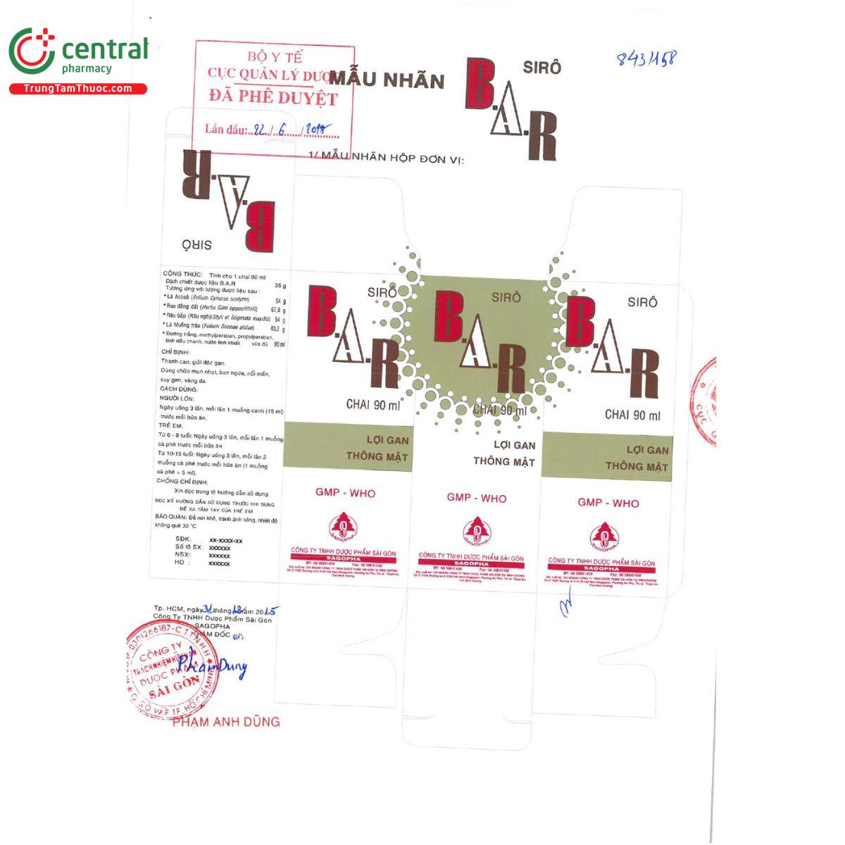 thuoc siro bar sagopha 3 V8703 thuoc siro bar sagopha 3 V8703