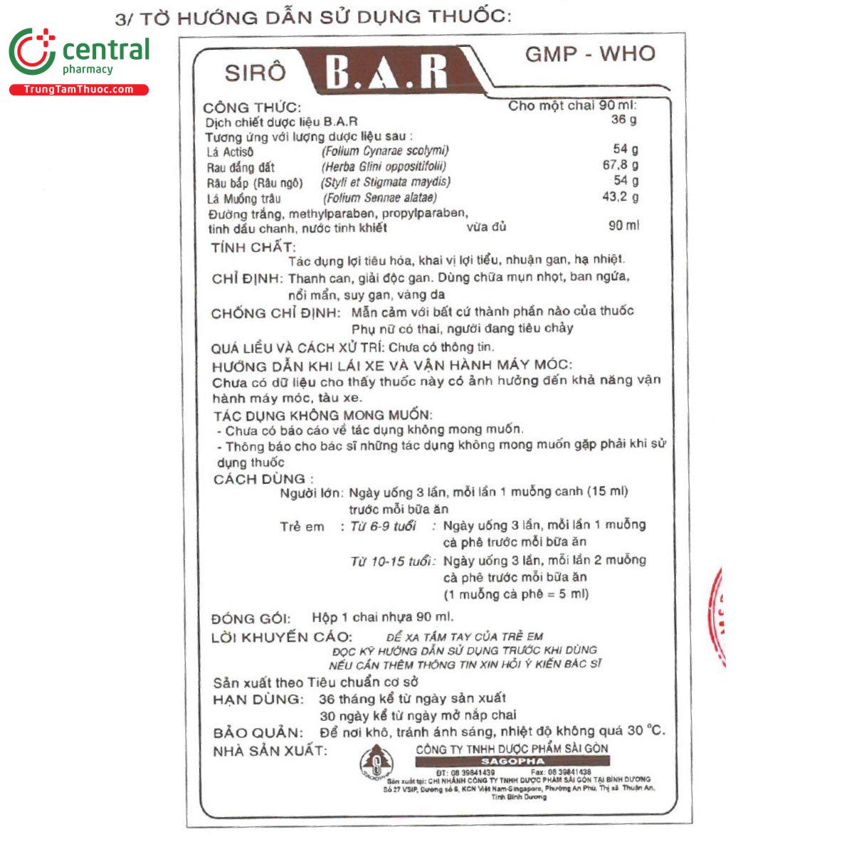thuoc siro bar sagopha 5 M5176 thuoc siro bar sagopha 5 M5176