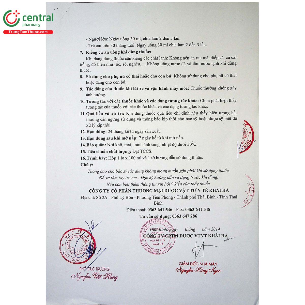 thuoc siro bo phoi khaihapharco 5 C1301 thuoc siro bo phoi khaihapharco 5 C1301