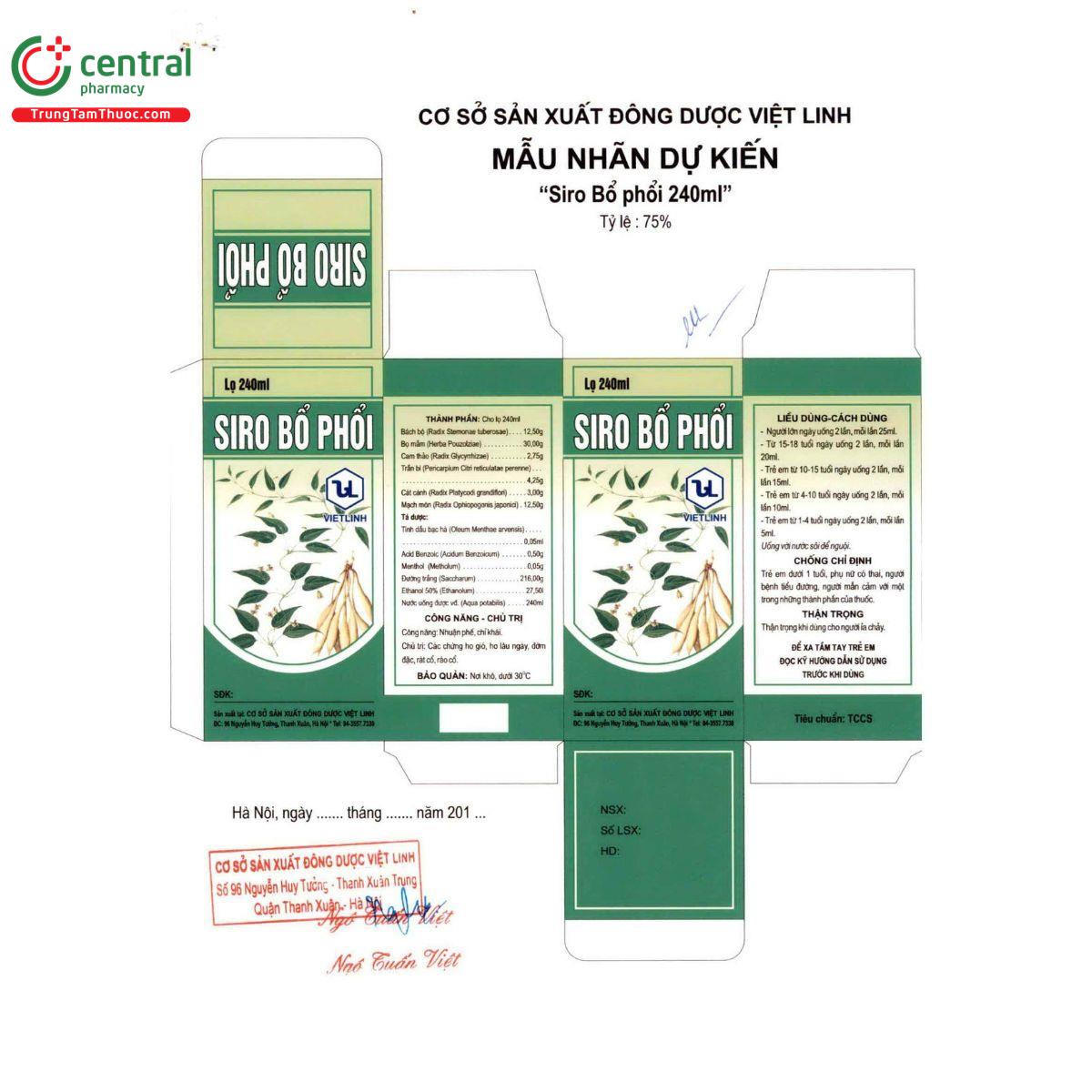 thuoc siro bo phoi viet linh 2 L4340 thuoc siro bo phoi viet linh 2 L4340