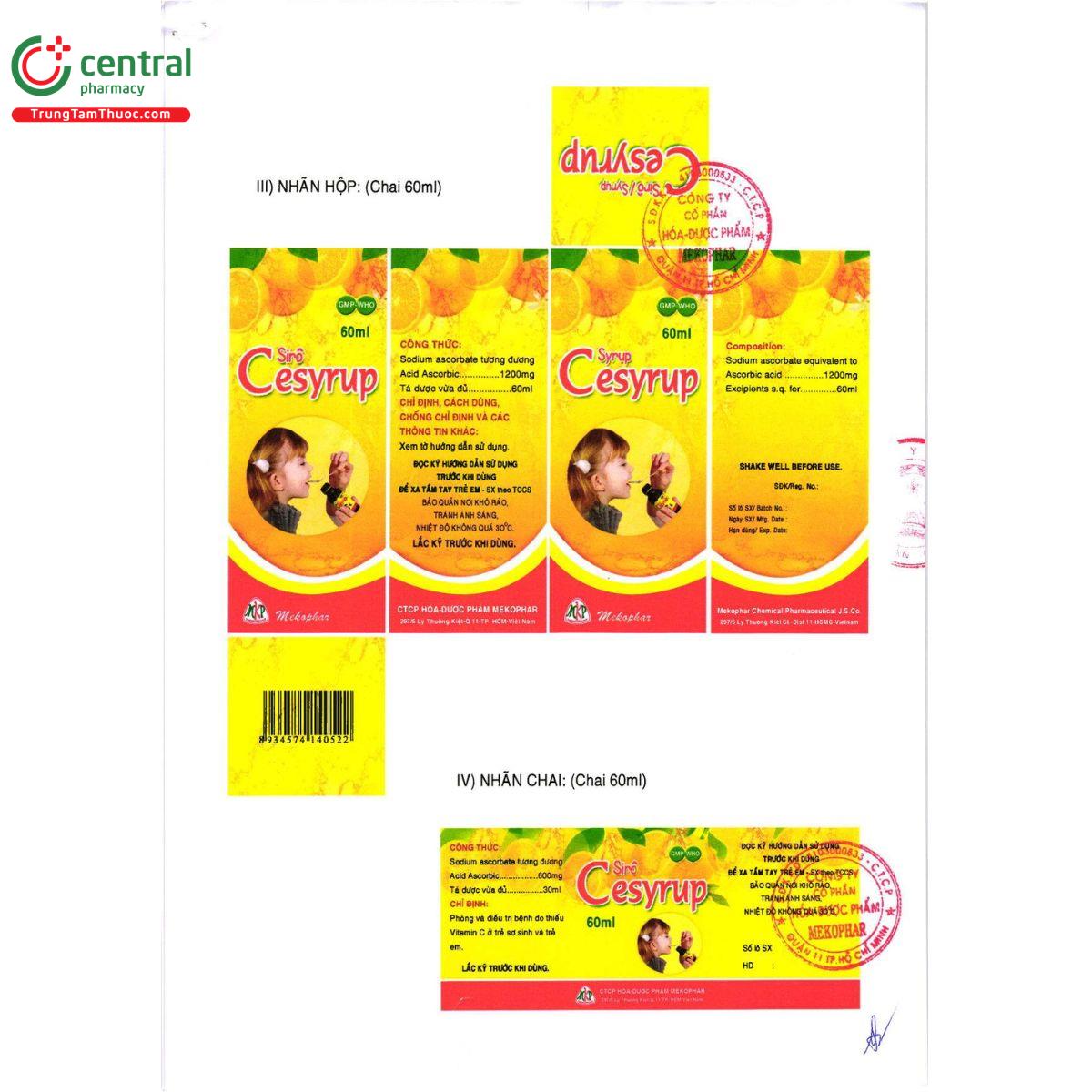 thuoc siro cesyrup 60ml 3 T8165 thuoc siro cesyrup 60ml 3 T8165