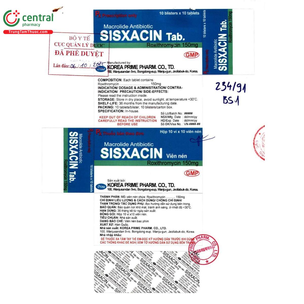 thuoc sisxacin 150mg 2 T7243 thuoc sisxacin 150mg 2 T7243