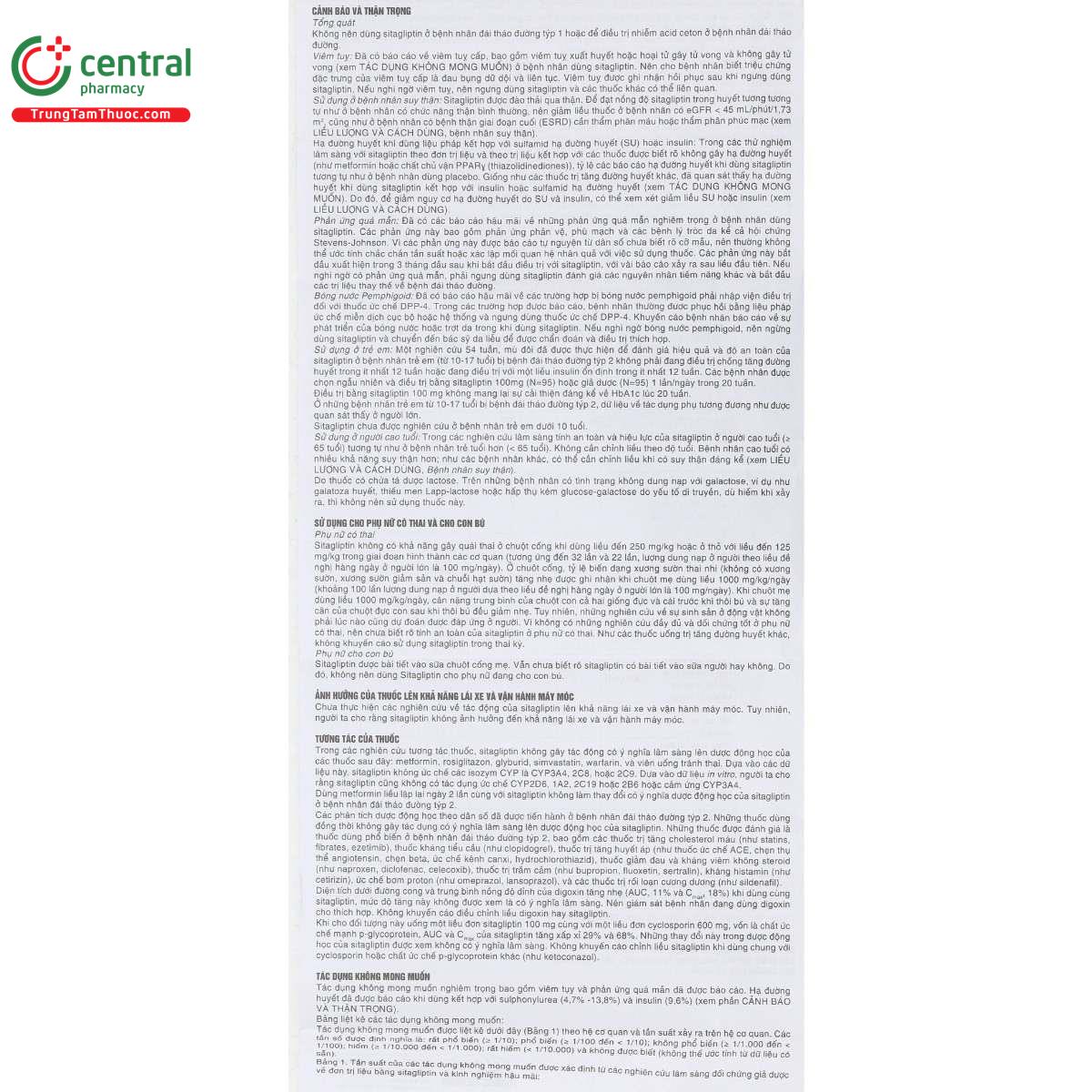 thuoc sitagliptin 5a farma 50mg 10 D1378
