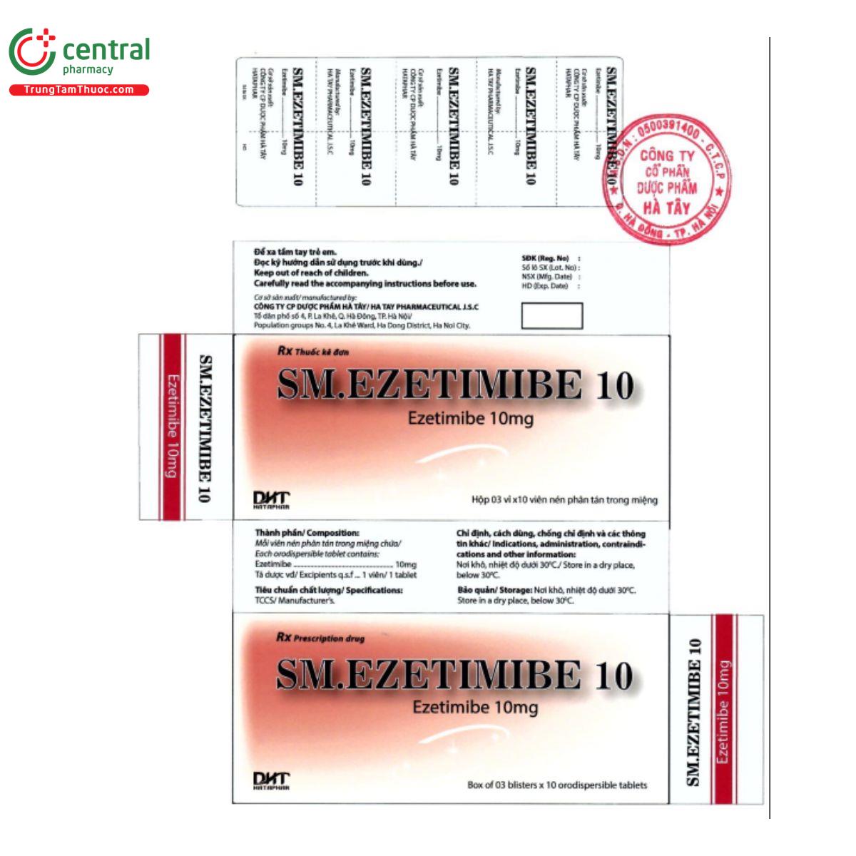 thuoc sm ezetimibe 10mg 8 K4704 thuoc sm ezetimibe 10mg 8 K4704