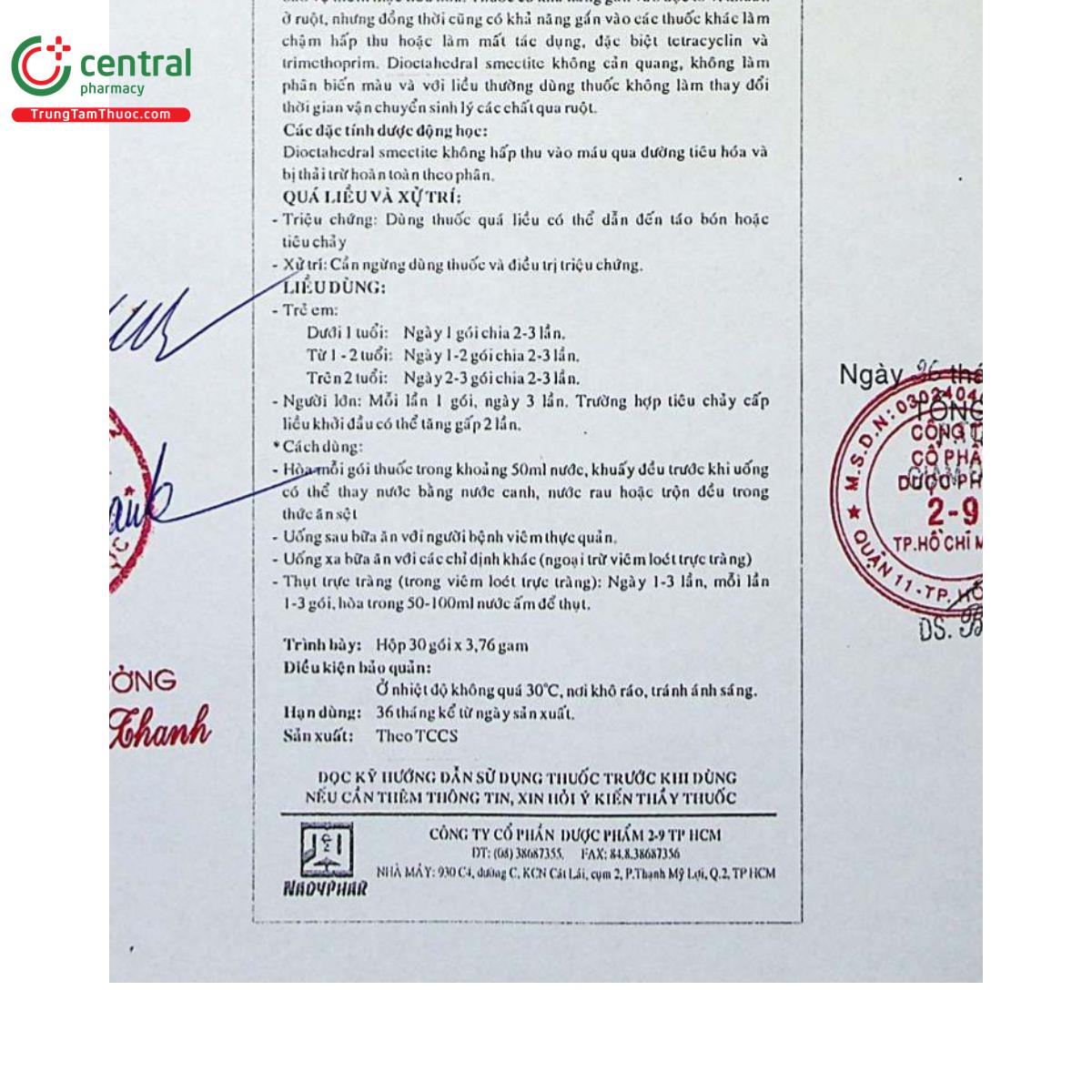 thuoc smechedral 3g 6 D1661 thuoc smechedral 3g 6 D1661