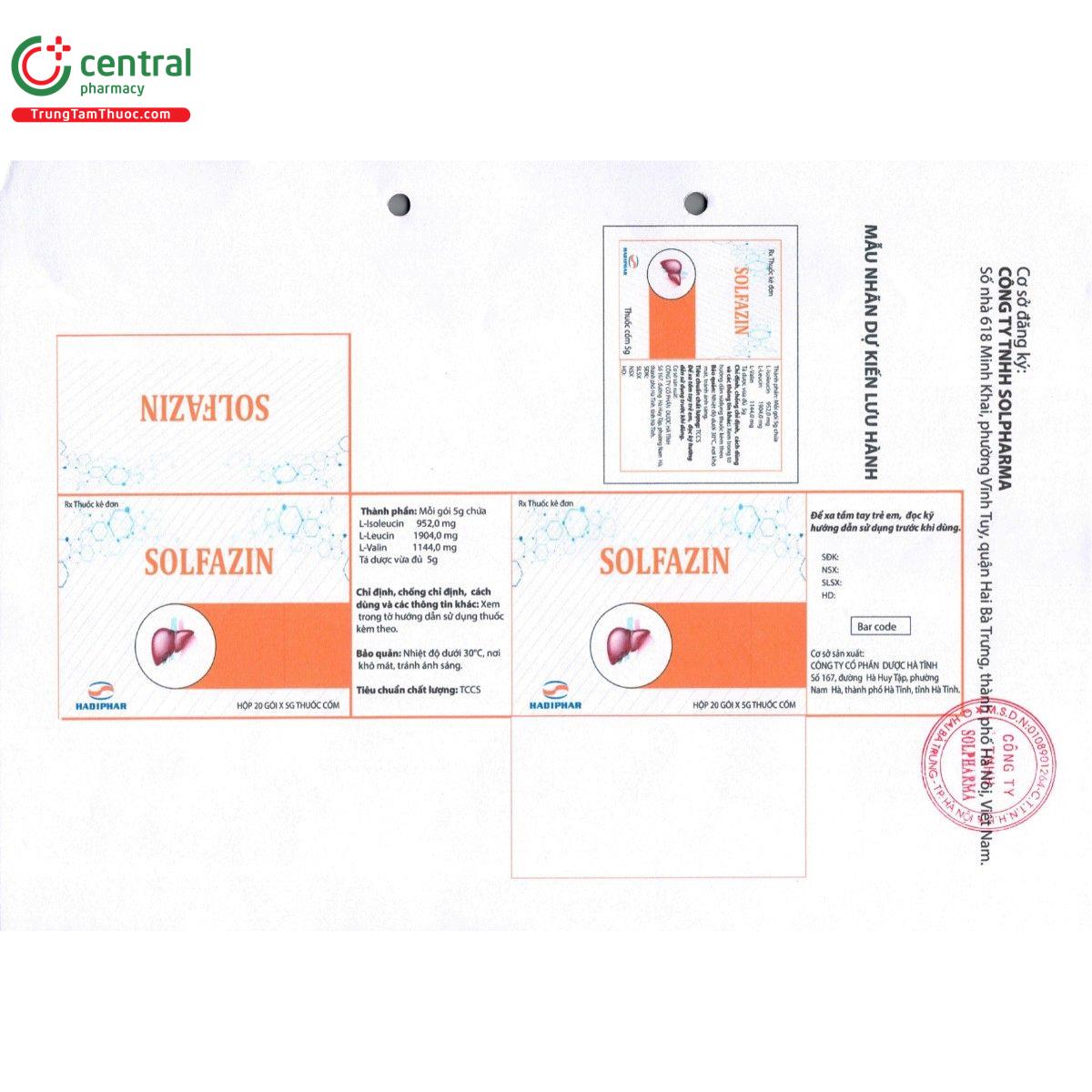 thuoc solfazin 2 B0258