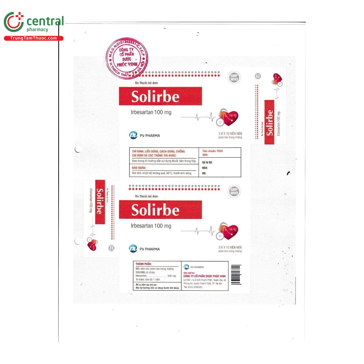 thuoc solirbe 100 mg 2 R7881 thuoc solirbe 100 mg 2 R7881