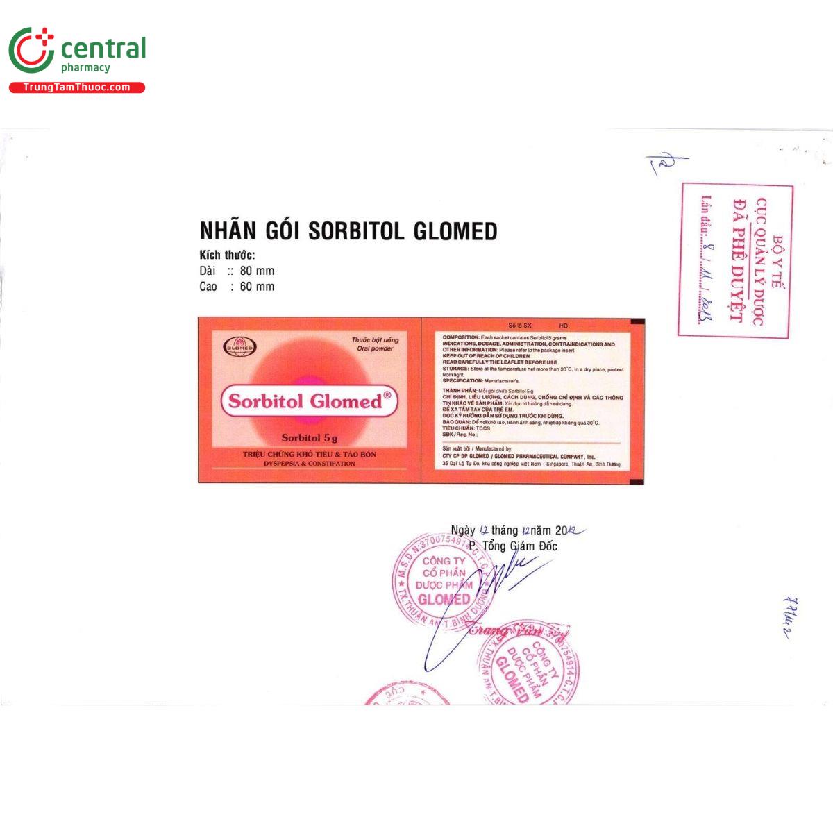 thuoc sorbitol 5g glomed N5657 thuoc sorbitol 5g glomed N5657