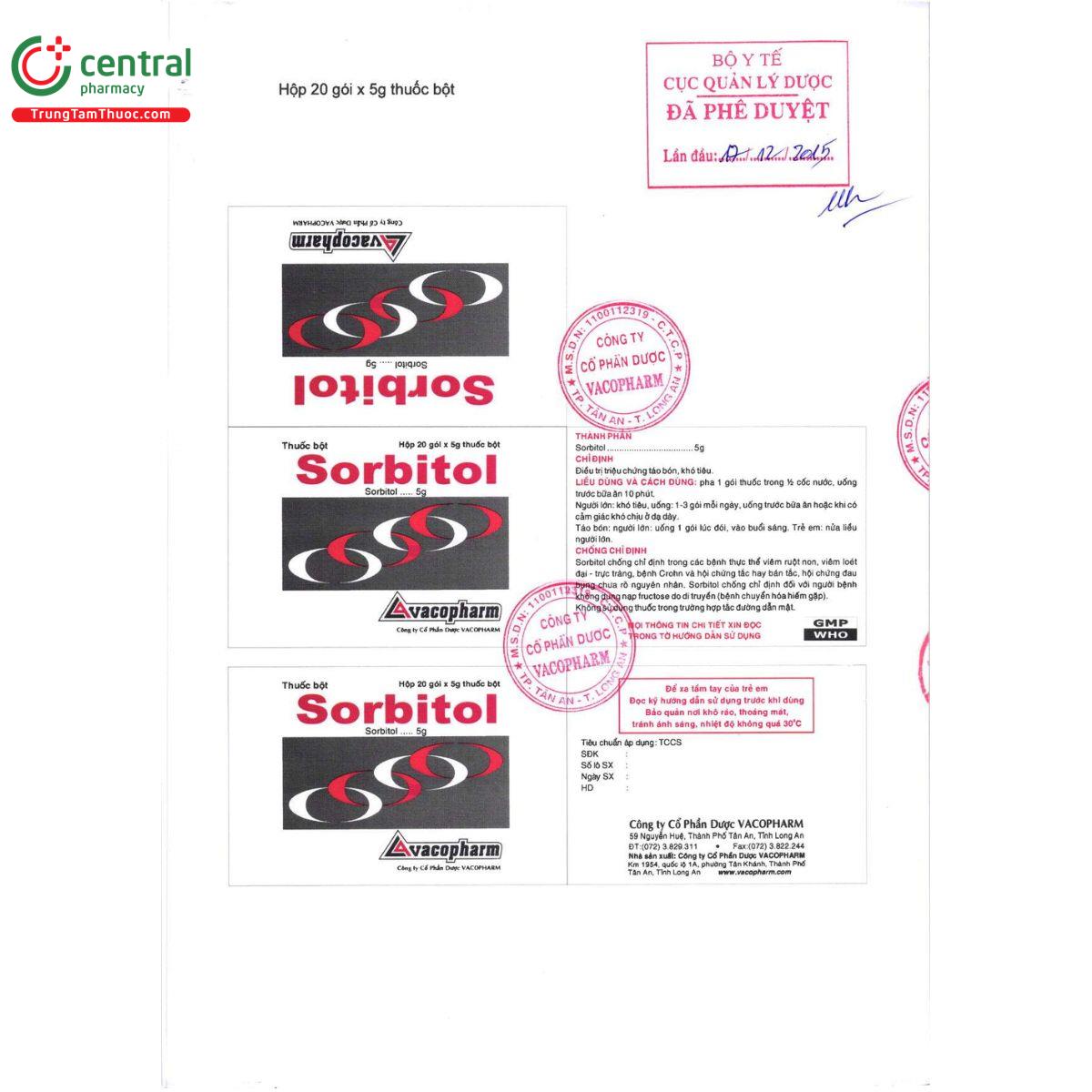 thuoc sorbitol 5g vacopharm 4 A0877 thuoc sorbitol 5g vacopharm 4 A0877