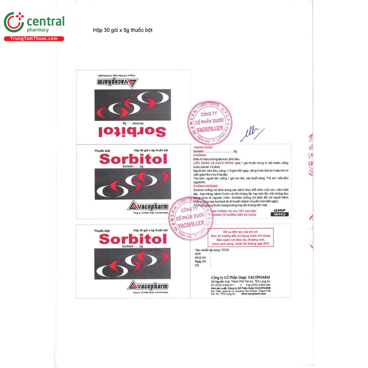 thuoc sorbitol 5g vacopharm 5 P6241 thuoc sorbitol 5g vacopharm 5 P6241