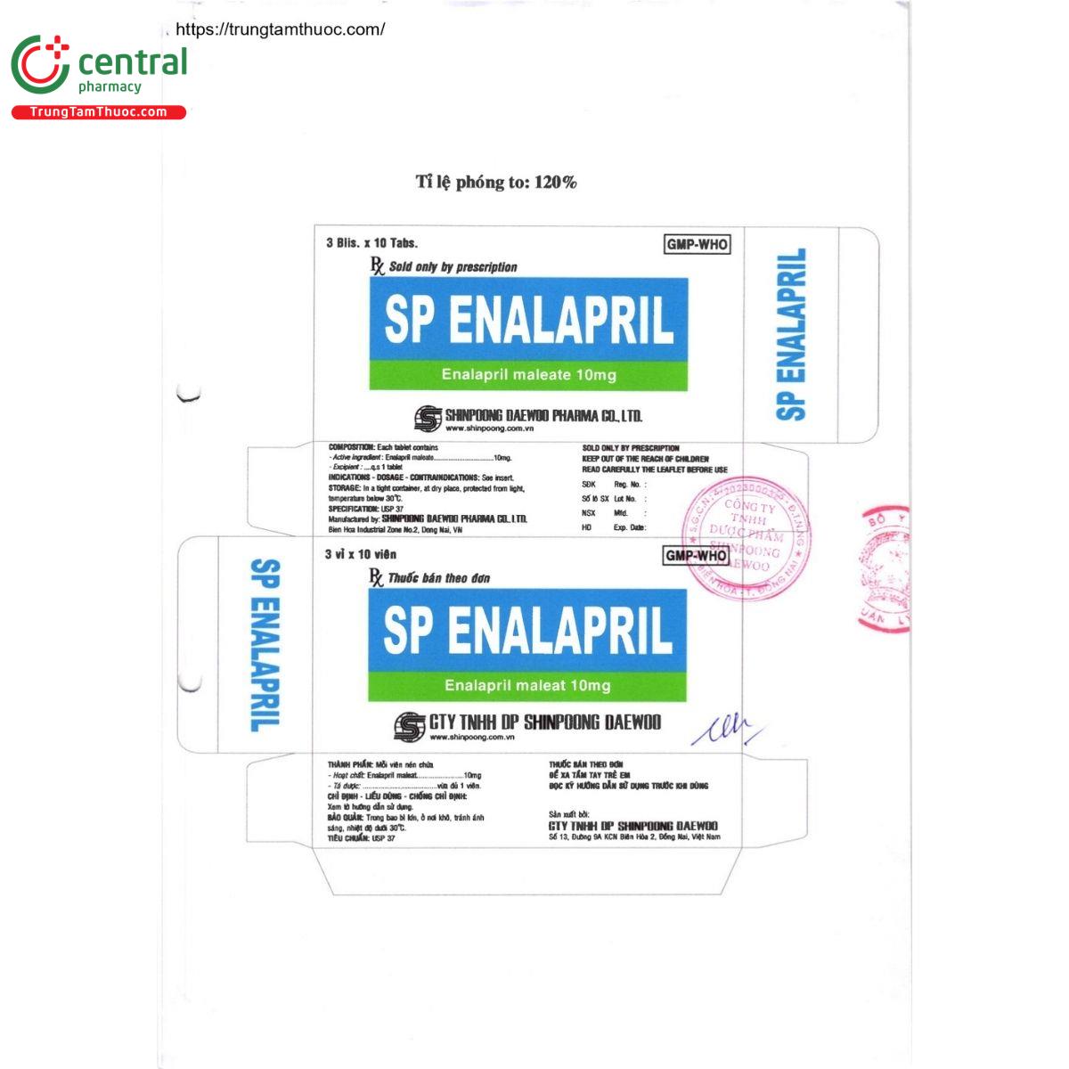 thuoc sp enalapril 10mg 2 T8042