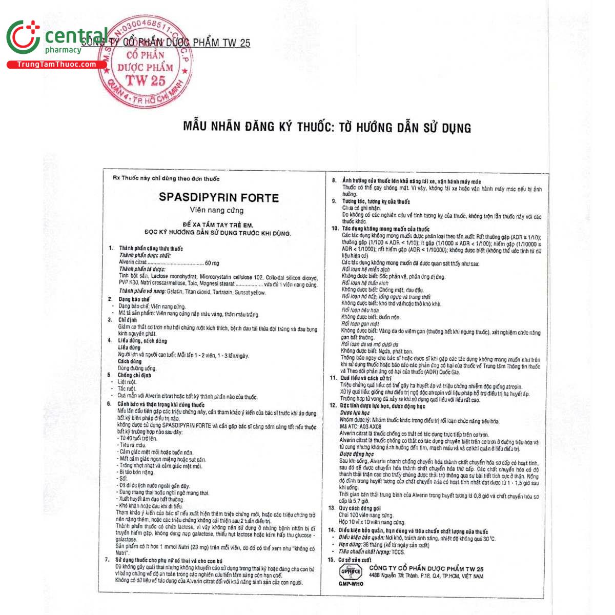 thuoc spasdipyrin forte 60mg 5 F2768 thuoc spasdipyrin forte 60mg 5 F2768