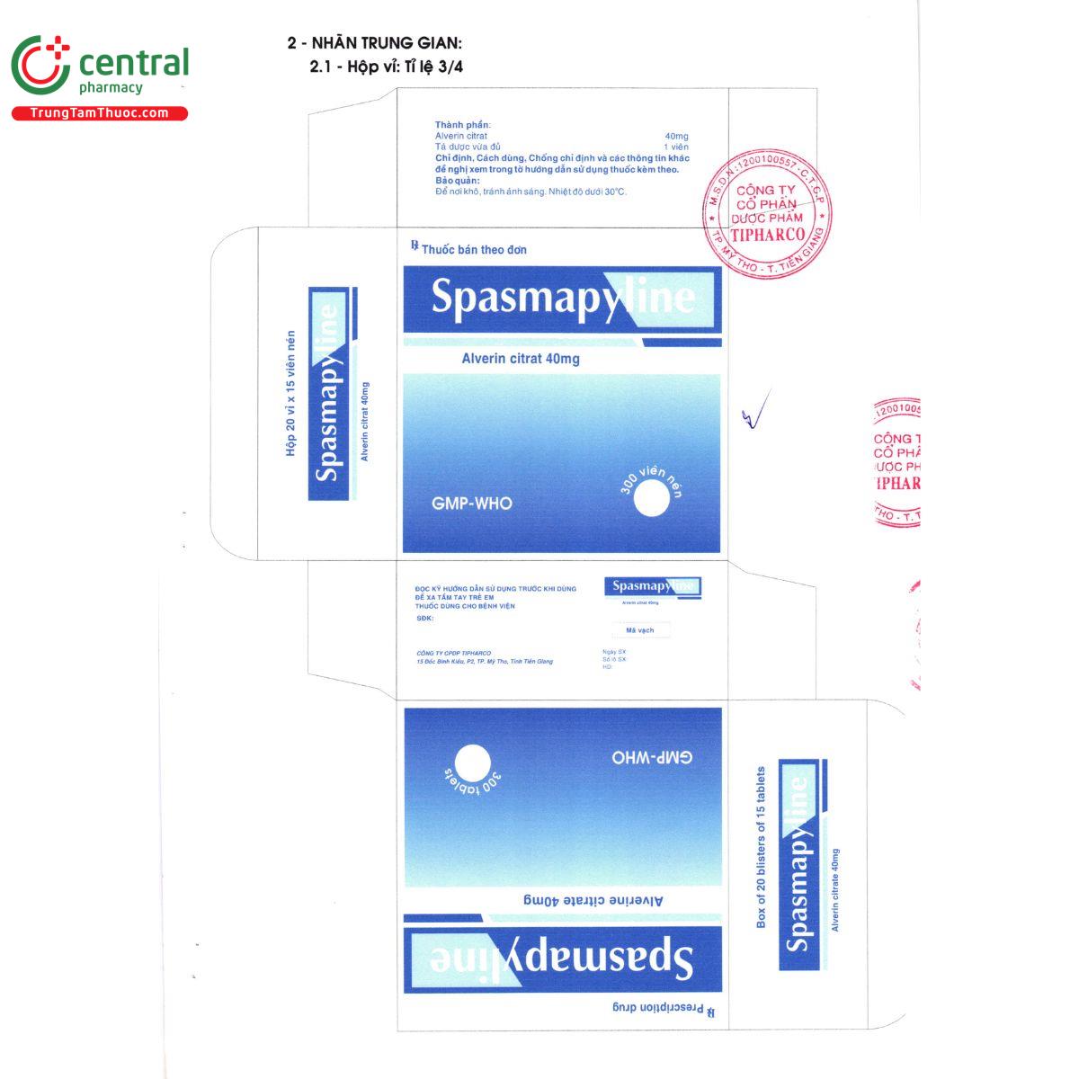 thuoc spasmapyline 5 D1542 thuoc spasmapyline 5 D1542