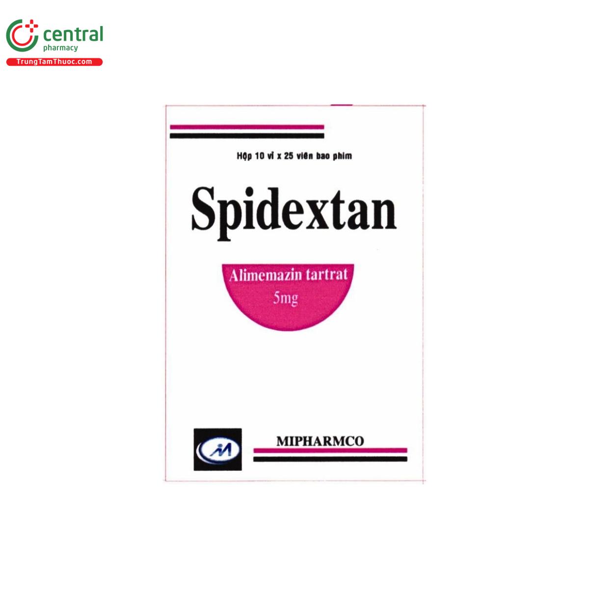 thuoc spidextan 5mg 1 D1601 thuoc spidextan 5mg 1 D1601