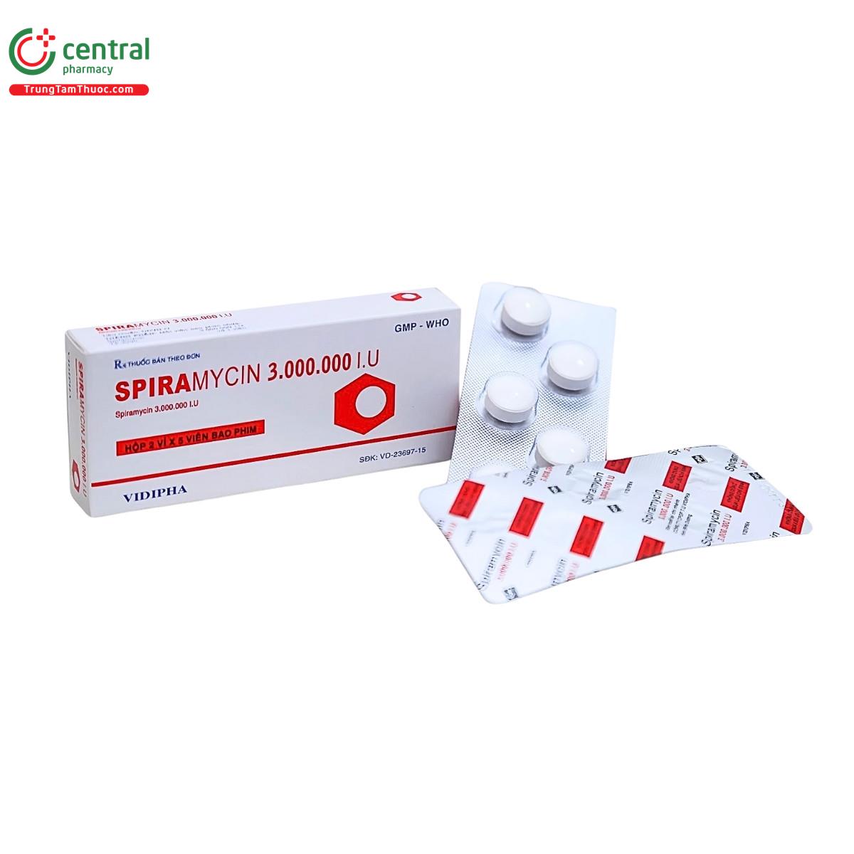 thuoc spiramycin 3000000 iu vidipha 2 G2707 thuoc spiramycin 3000000 iu vidipha 2 G2707