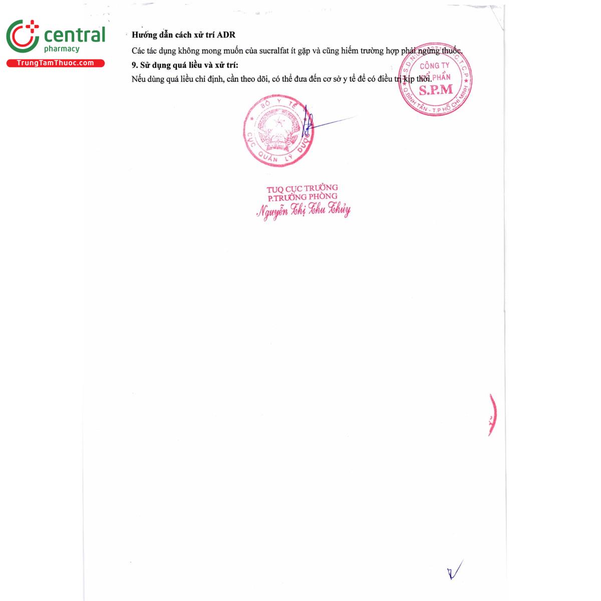 thuoc spm sucralfat 2000 10 V8486 thuoc spm sucralfat 2000 10 V8486