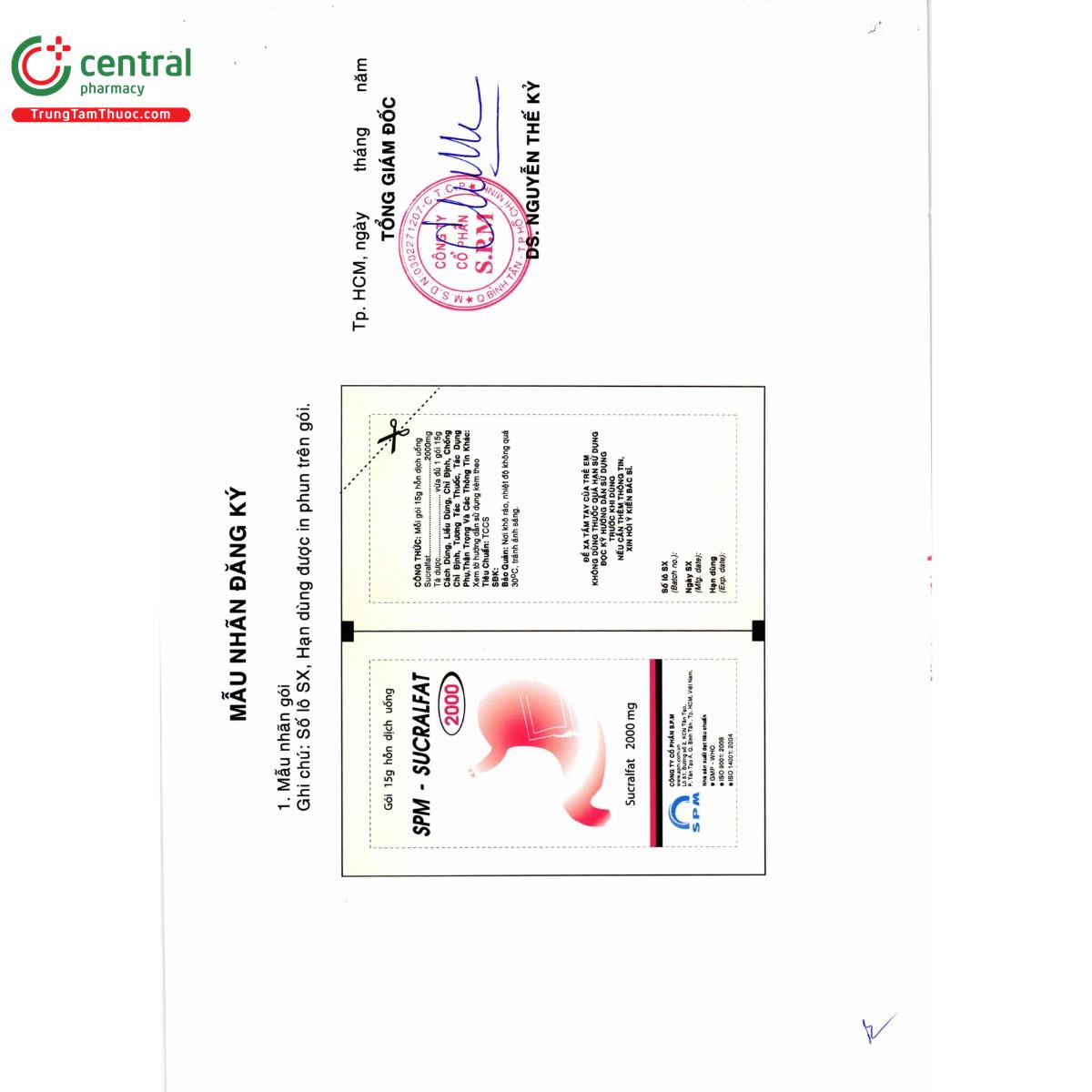 thuoc spm sucralfat 2000 4 C0168 thuoc spm sucralfat 2000 4 C0168