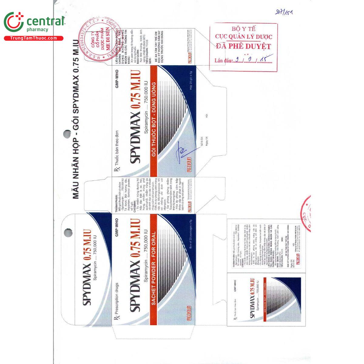 thuoc spydmax 0 75 m iu 2 D1360 thuoc spydmax 0 75 m iu 2 D1360
