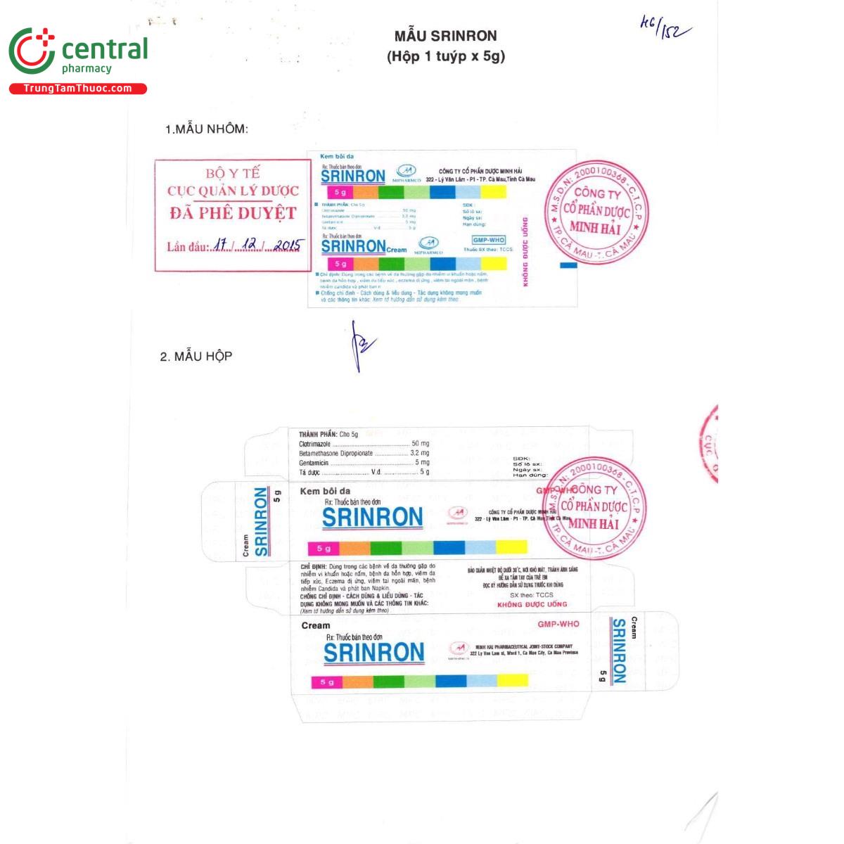 thuoc srinron 10 Q6456 thuoc srinron 10 Q6456
