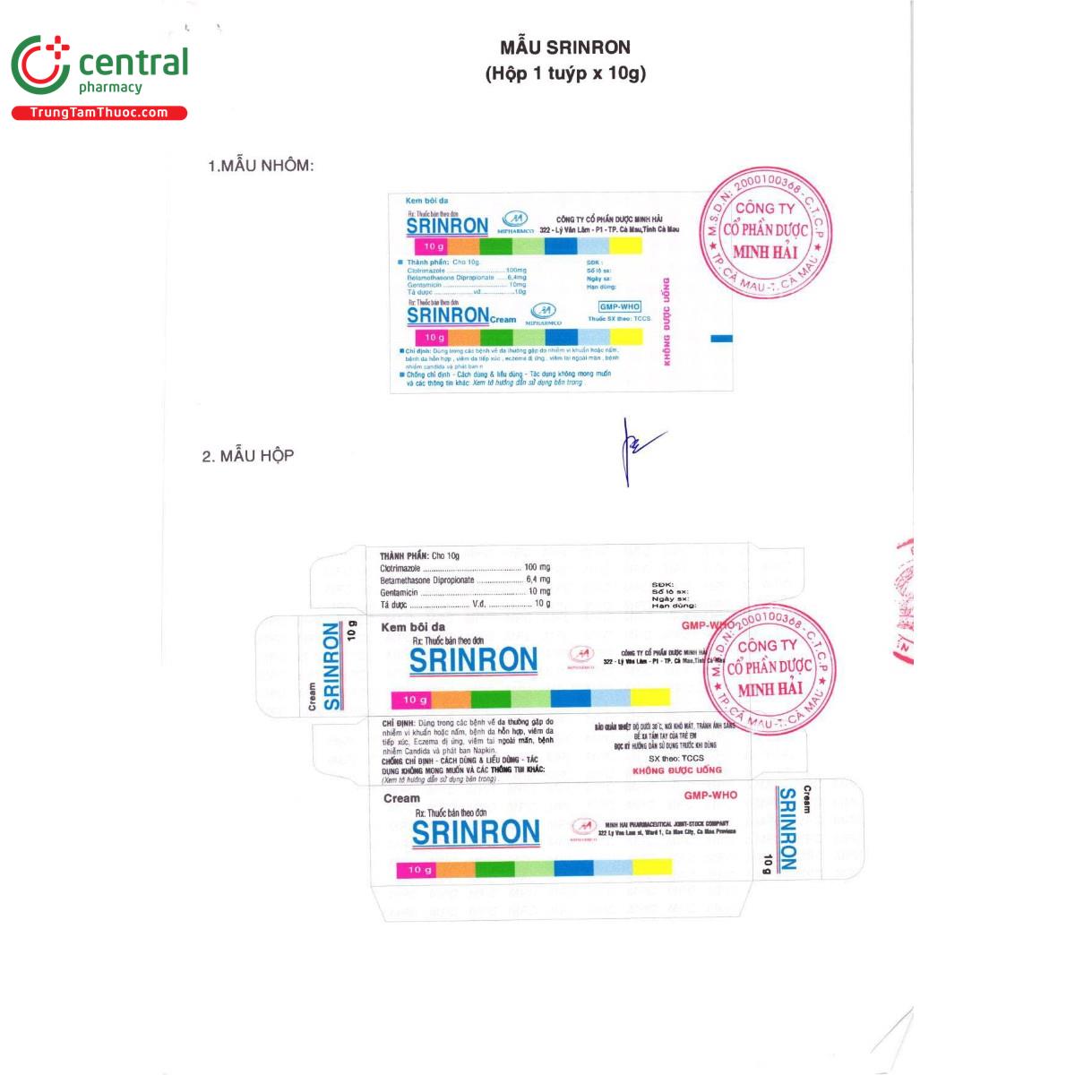 thuoc srinron 11 B0612 thuoc srinron 11 B0612