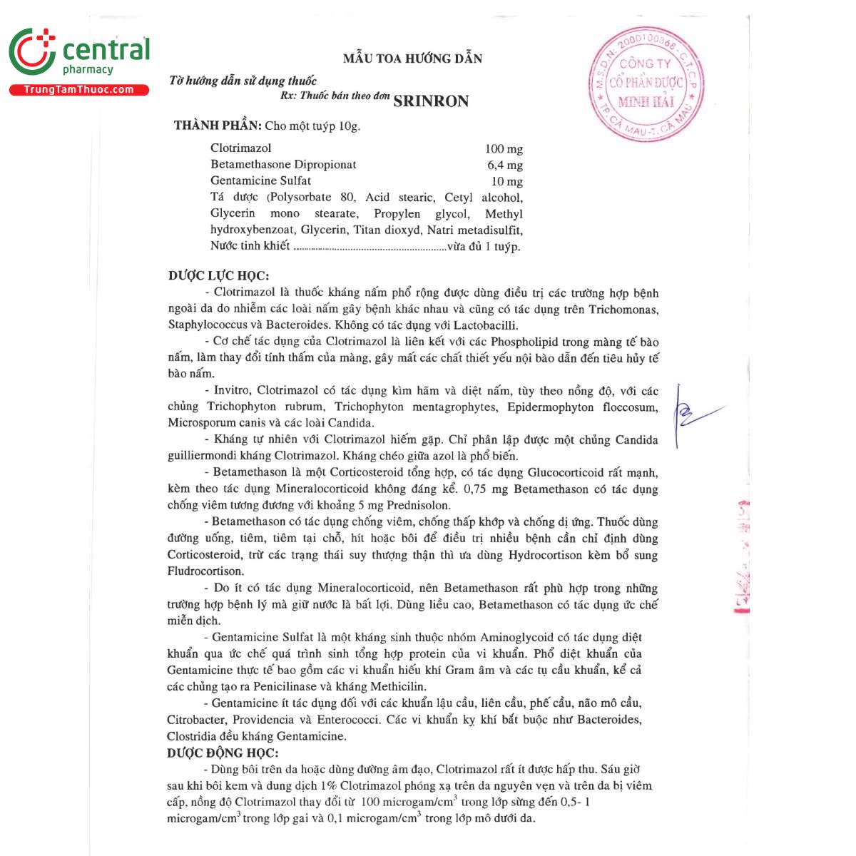 thuoc srinron 12 M4806 thuoc srinron 12 M4806