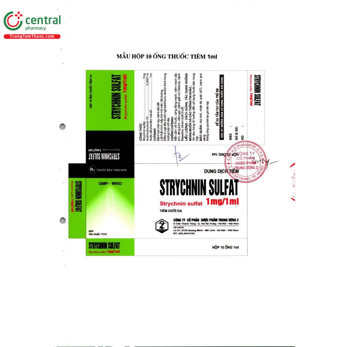 thuoc strychnin sulfat 1mg 1ml 2 G2406