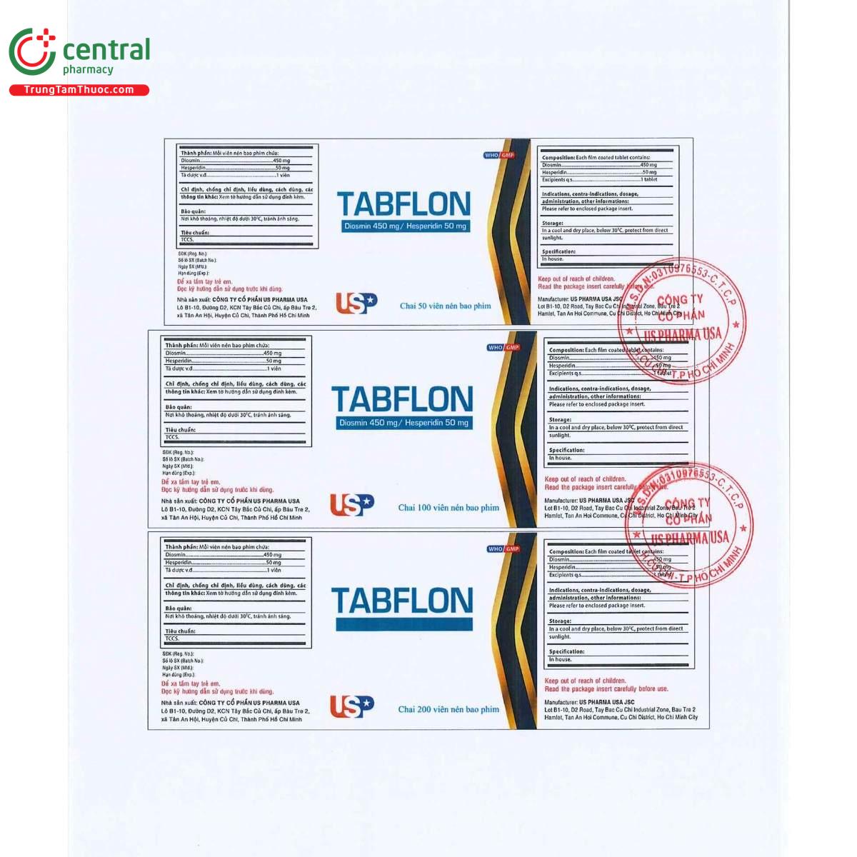 thuoc tabflon 450mg 50mg 5 Q6250