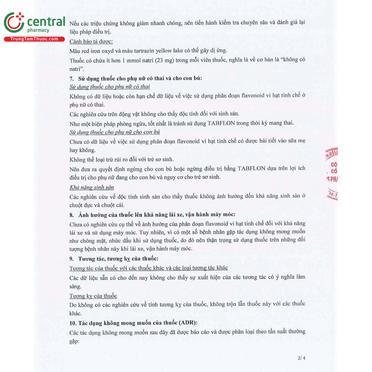 thuoc tabflon 450mg 50mg 7 H3523