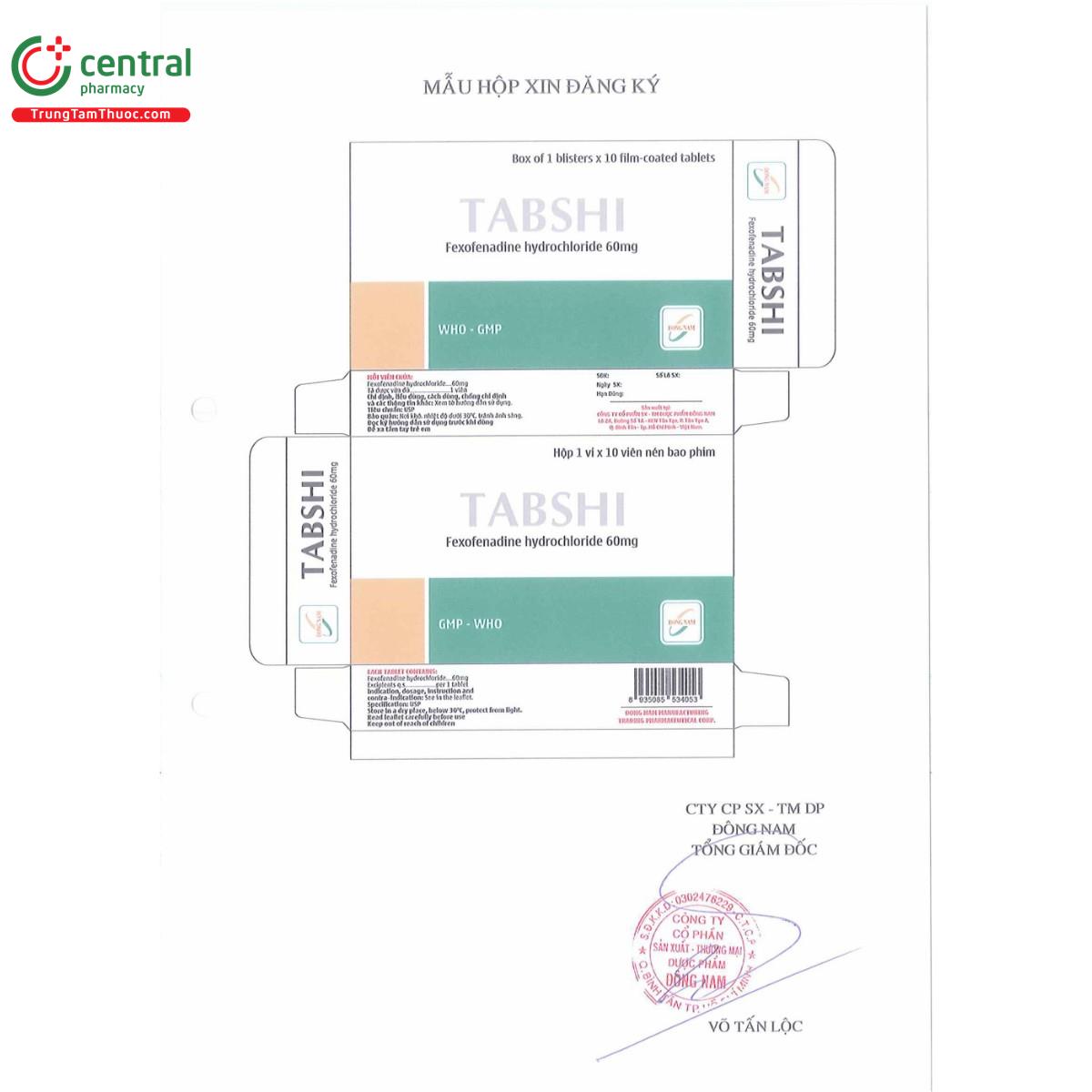 thuoc tabshi 60mg 4 L4875 thuoc tabshi 60mg 4 L4875
