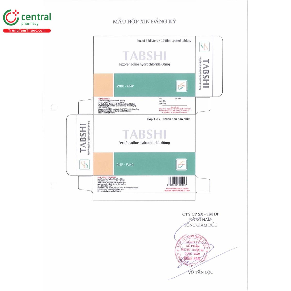 thuoc tabshi 60mg 5 E1238 thuoc tabshi 60mg 5 E1238