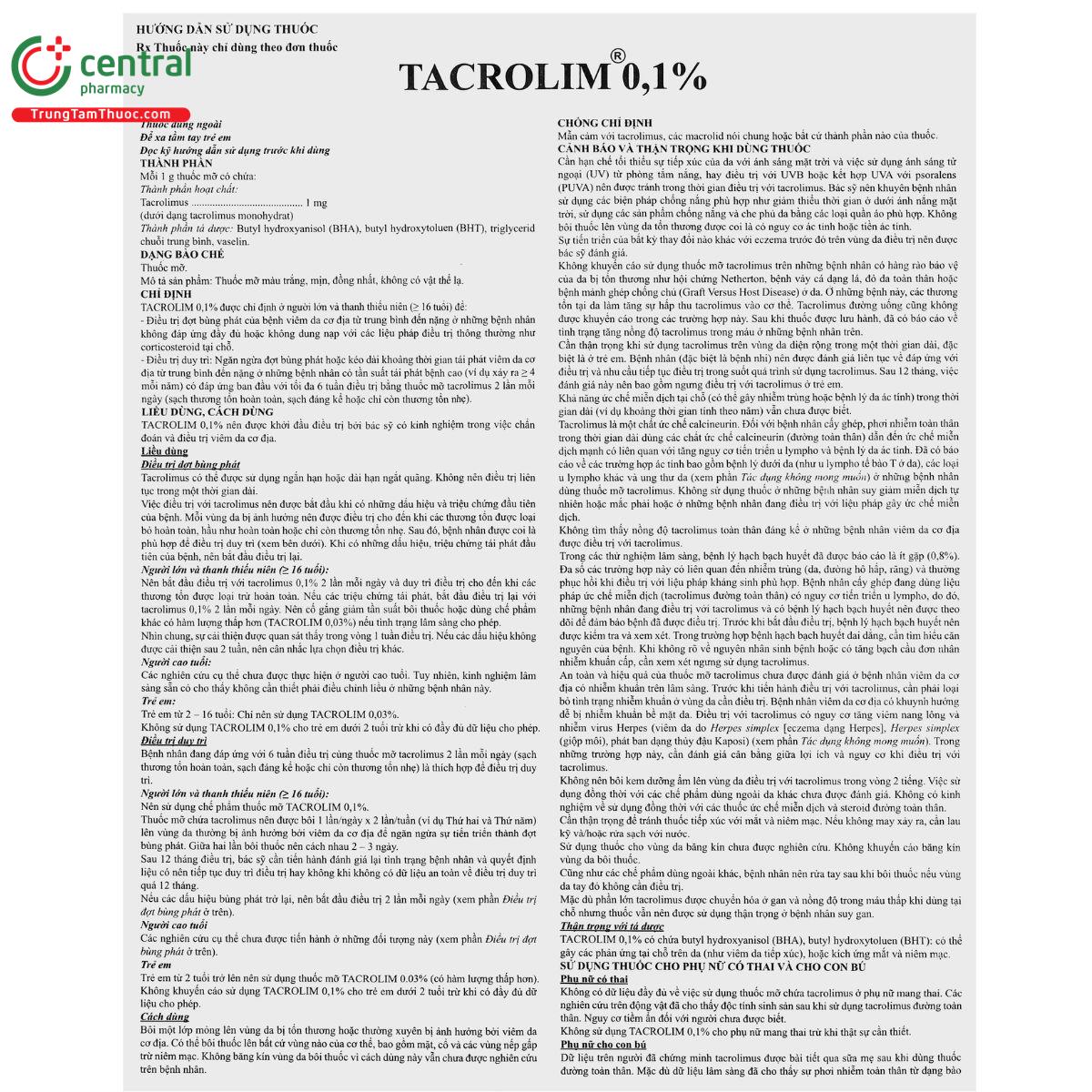 thuoc tacrolim 01 10 C1071 thuoc tacrolim 01 10 C1071